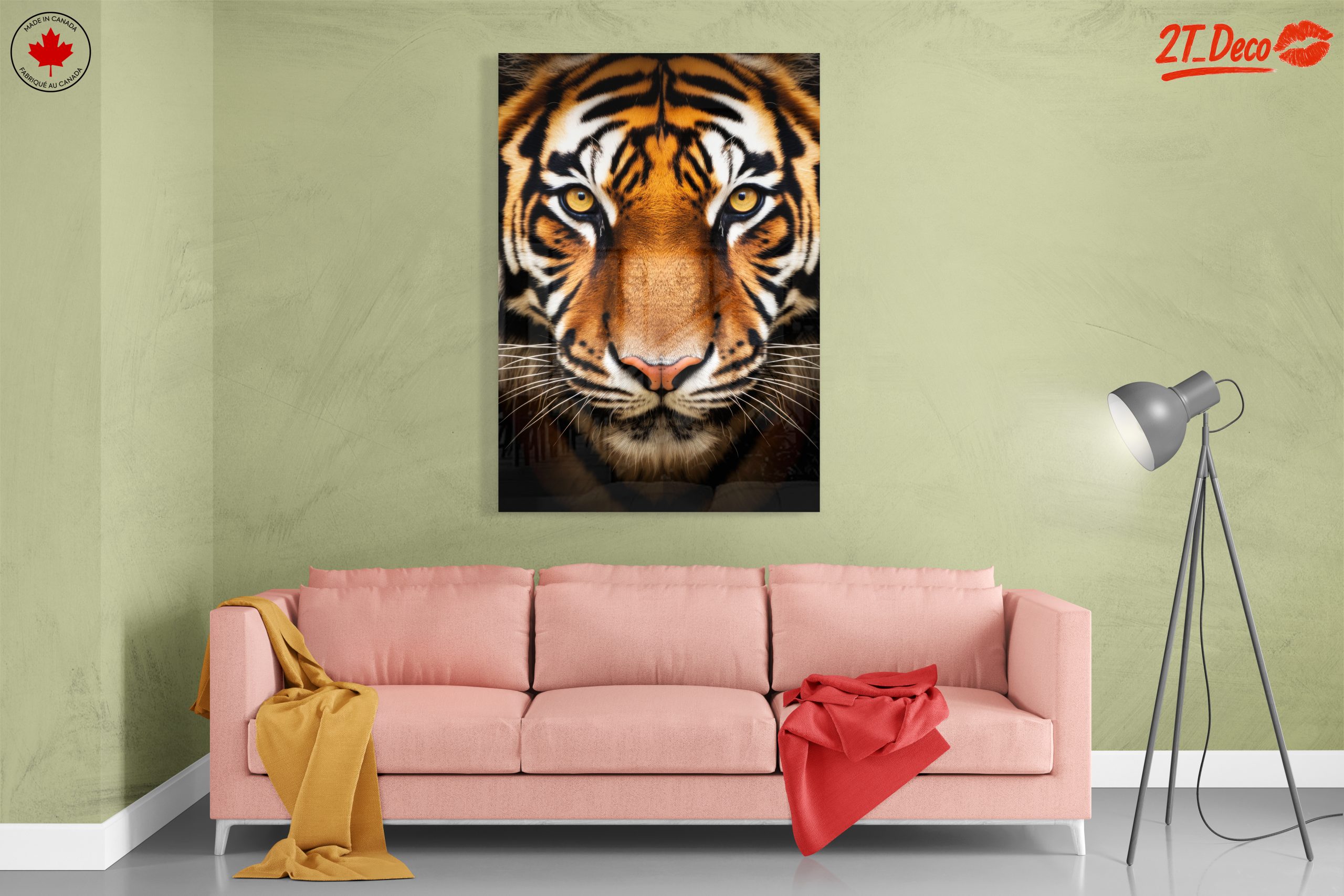 Majestic Tiger Portrait Wall Art 2 - Image 7