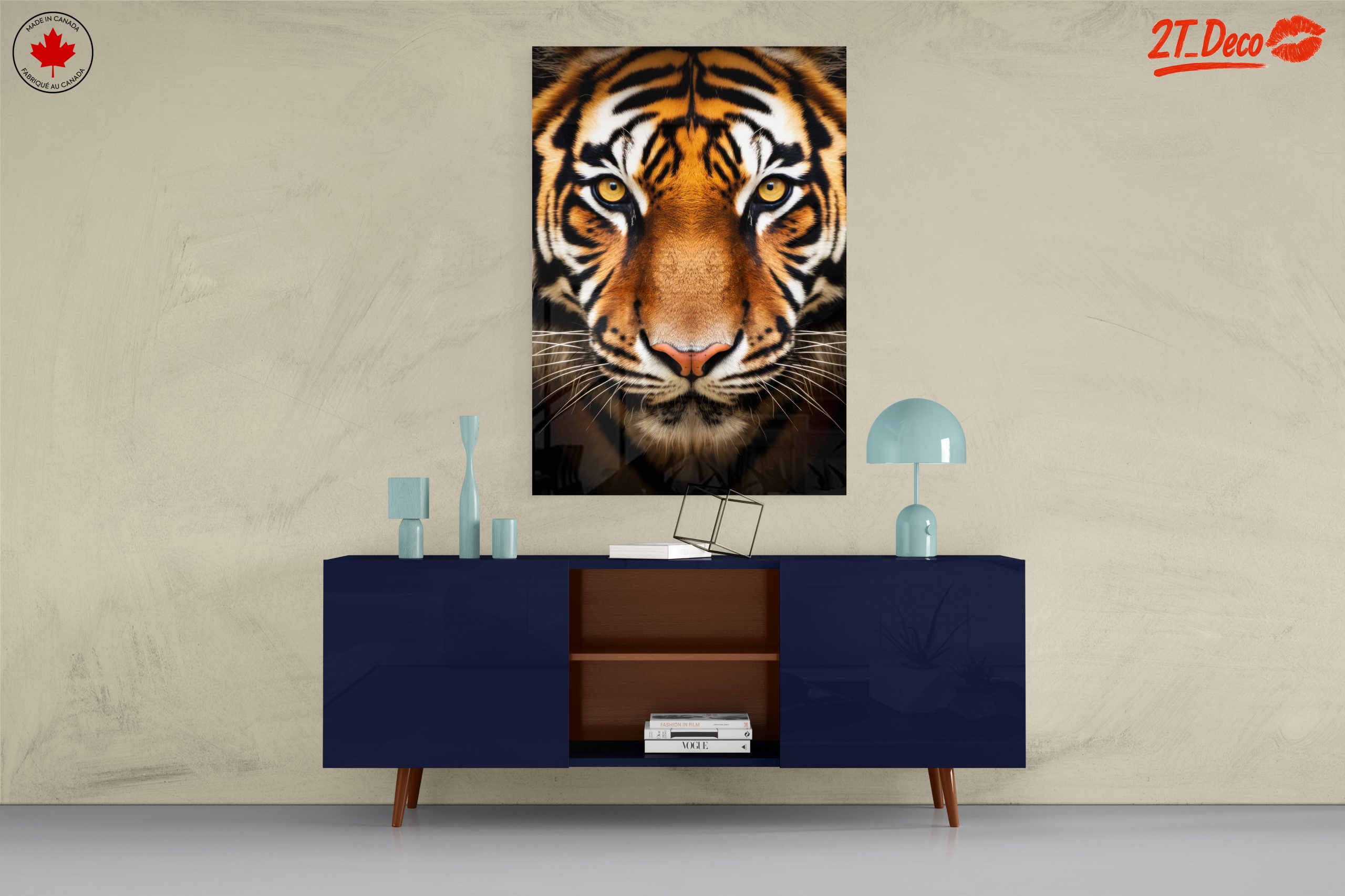 Majestic Tiger Portrait Wall Art 2 - Image 8