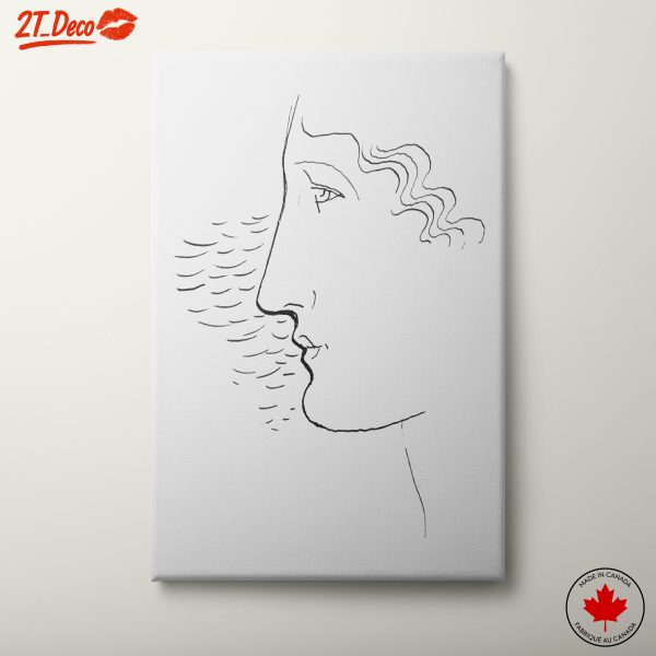 Elegant Line Drawing of a Face
