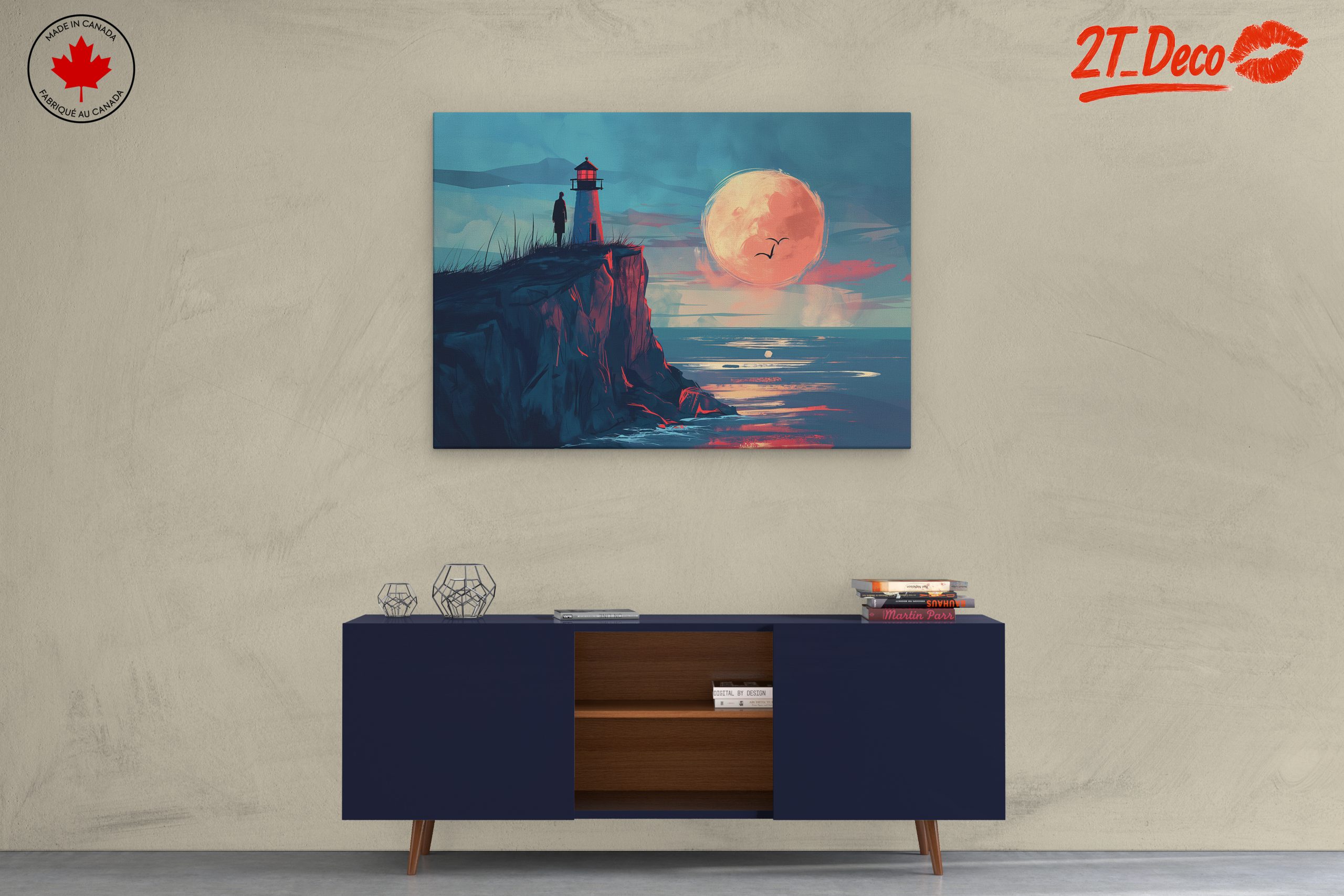 Lighthouse Adventure Landscape at Sunset - Image 3