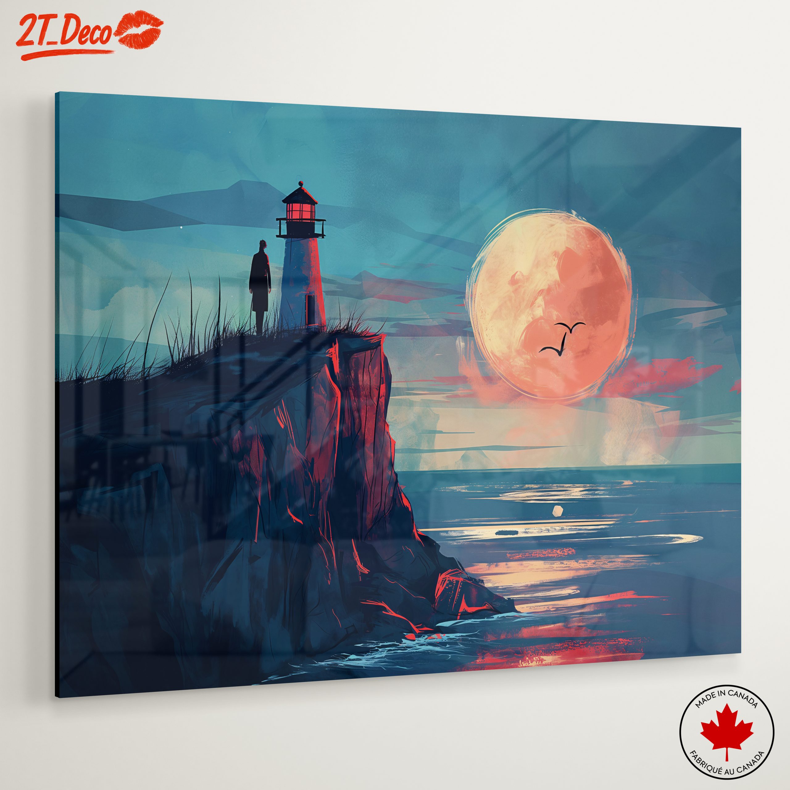 Lighthouse Adventure Landscape at Sunset - Image 6