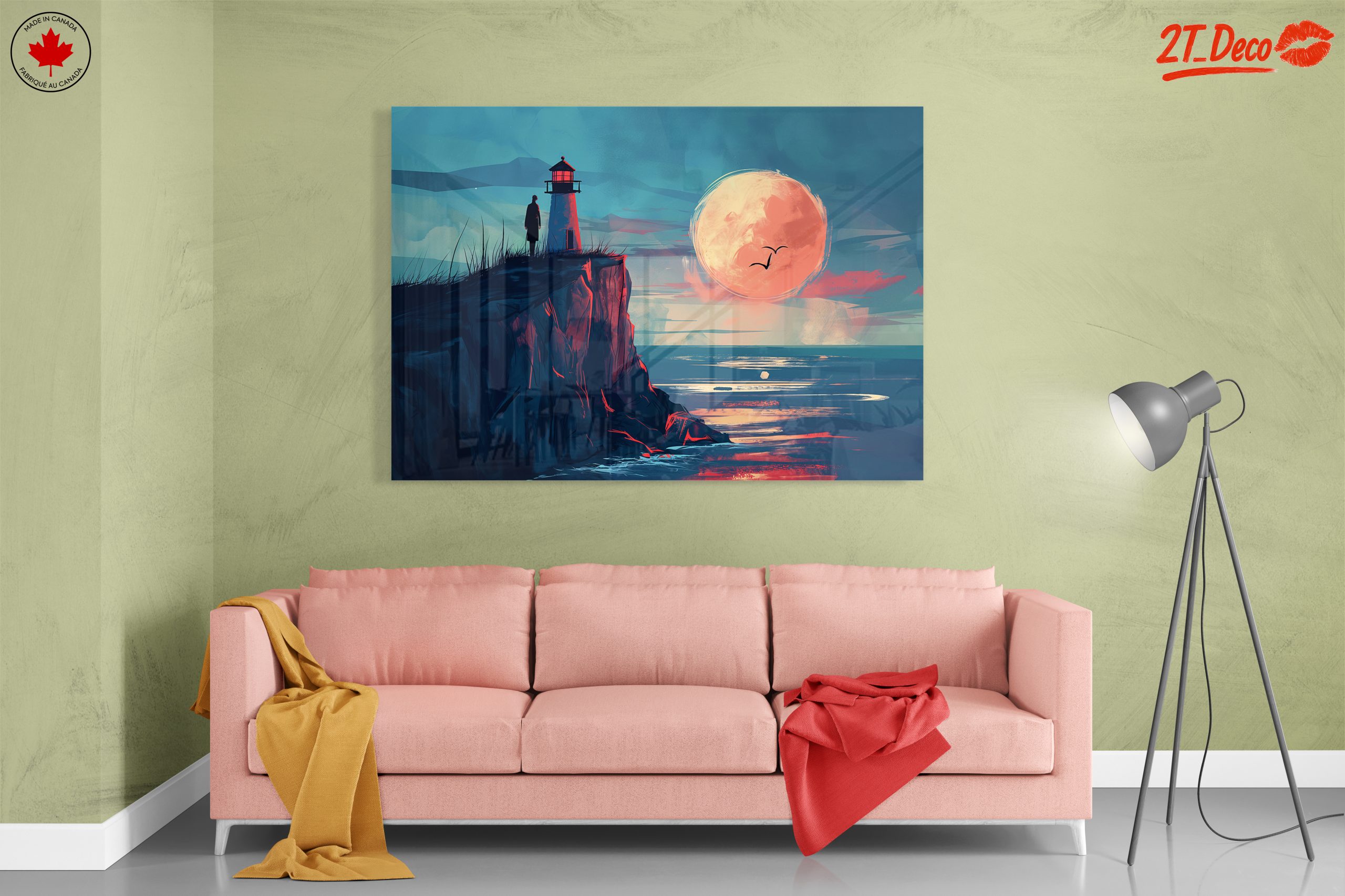 Lighthouse Adventure Landscape at Sunset - Image 7