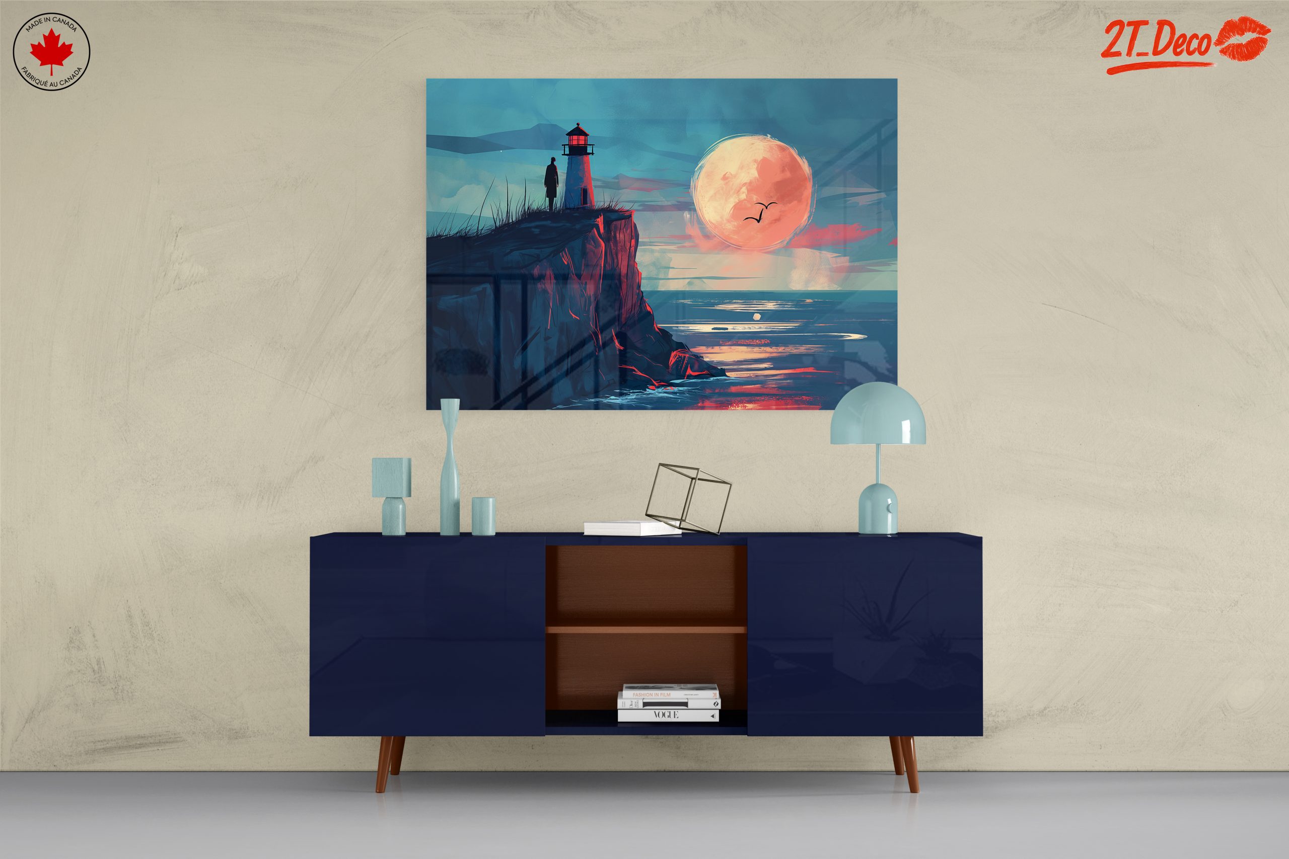 Lighthouse Adventure Landscape at Sunset - Image 8