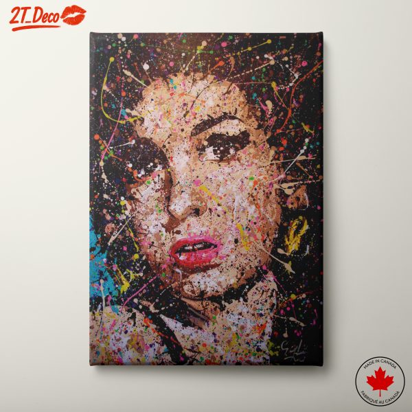 Colorful Pop Art Portrait of a Female Icon