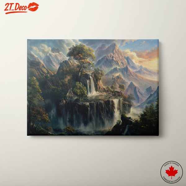 Majestic Adventure Landscape with Waterfalls