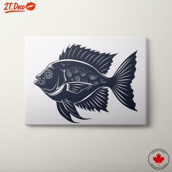 Stylized Fish Illustration - Modern Marine Art