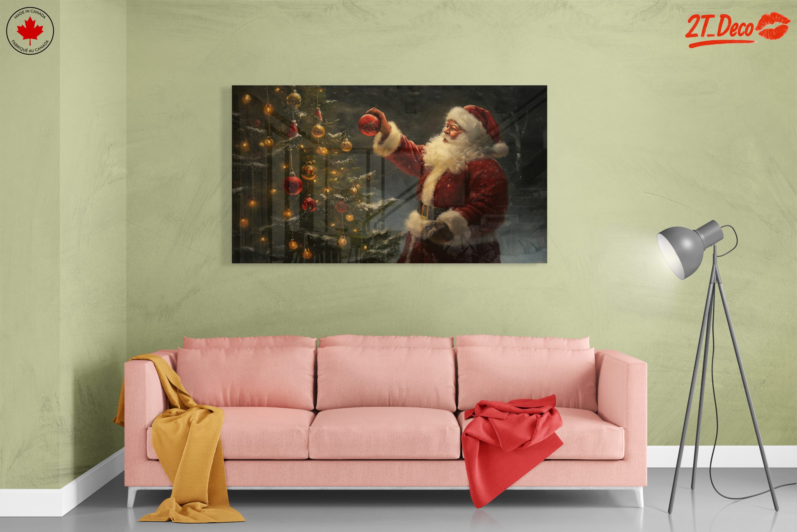 Santa Claus Decorating Christmas Tree - Image 7