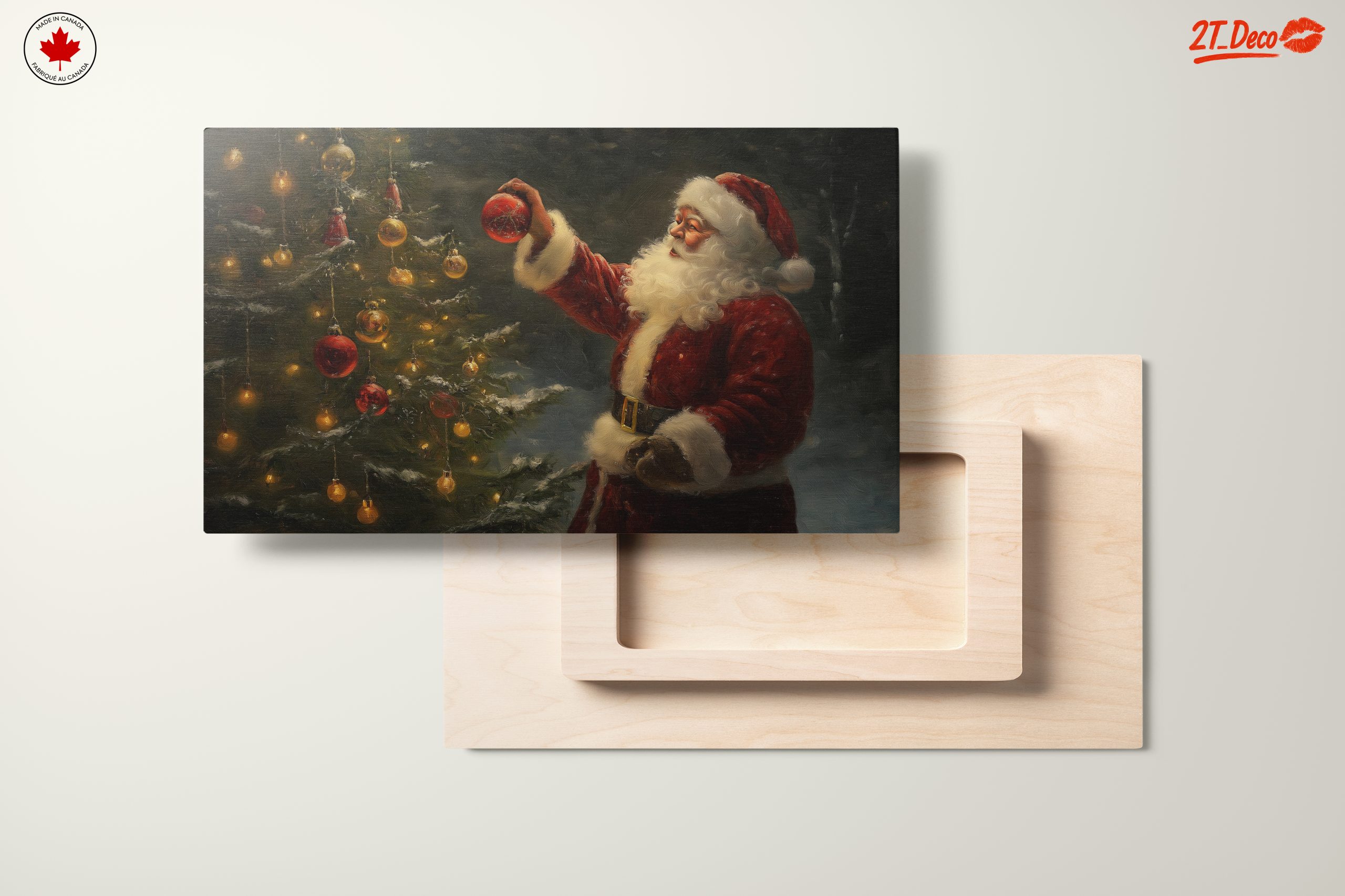 Santa Claus Decorating Christmas Tree - Image 11