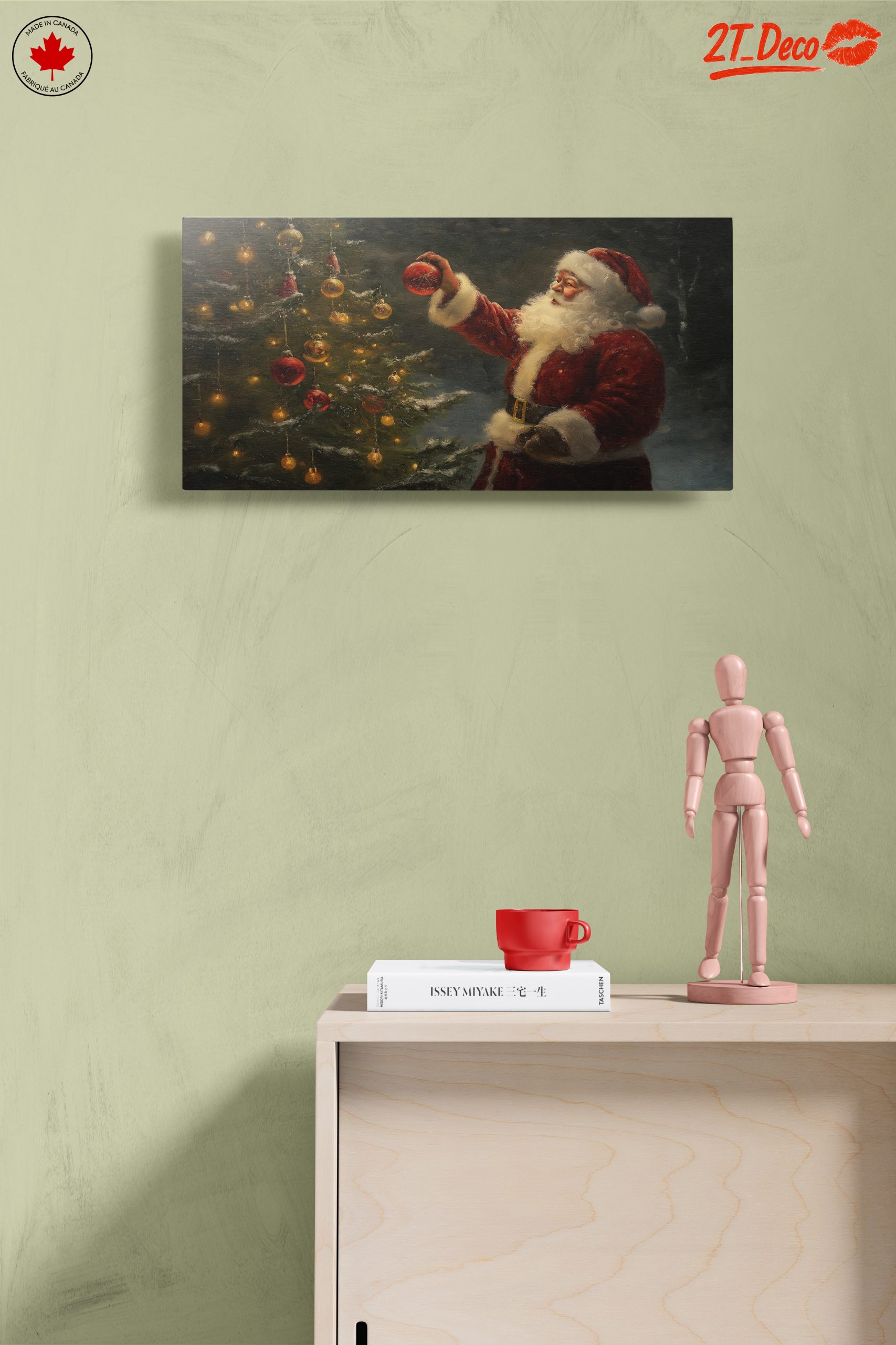 Santa Claus Decorating Christmas Tree - Image 14