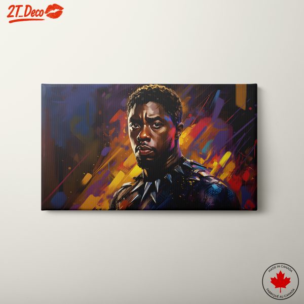 Vibrant Black Panther Character Art