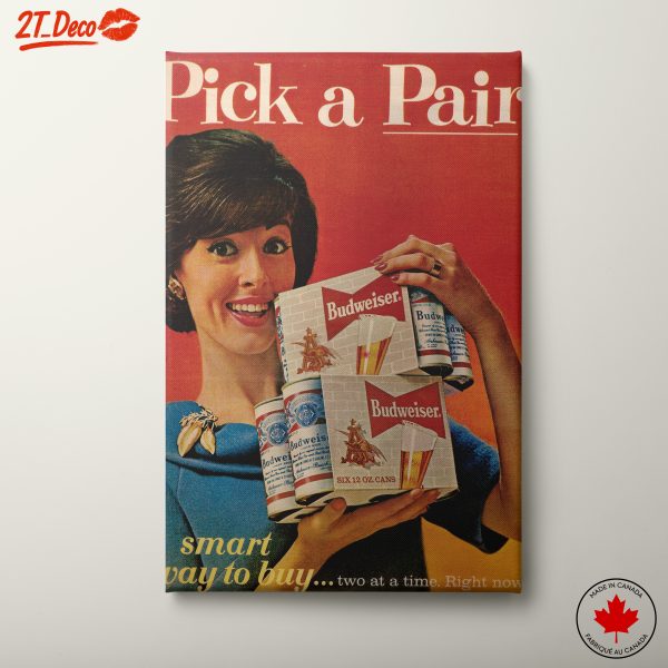 Retro Budweiser Advertising Poster