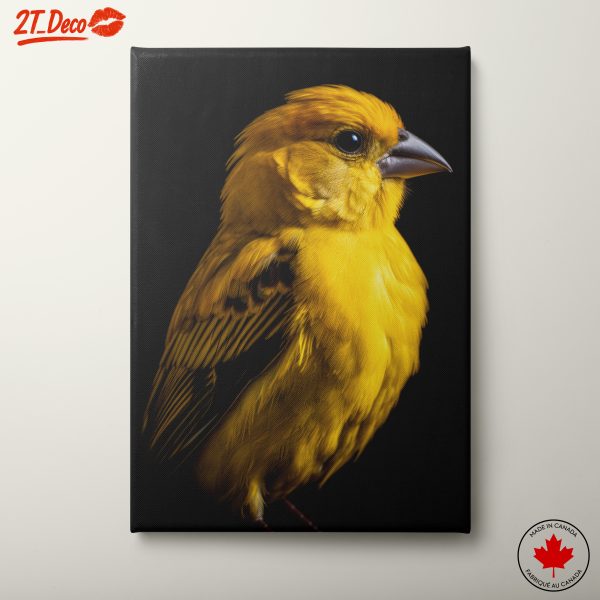 Vibrant Yellow Bird Wall Art