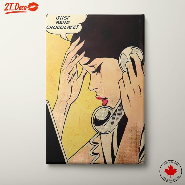 Retro Pop Art Woman Phone