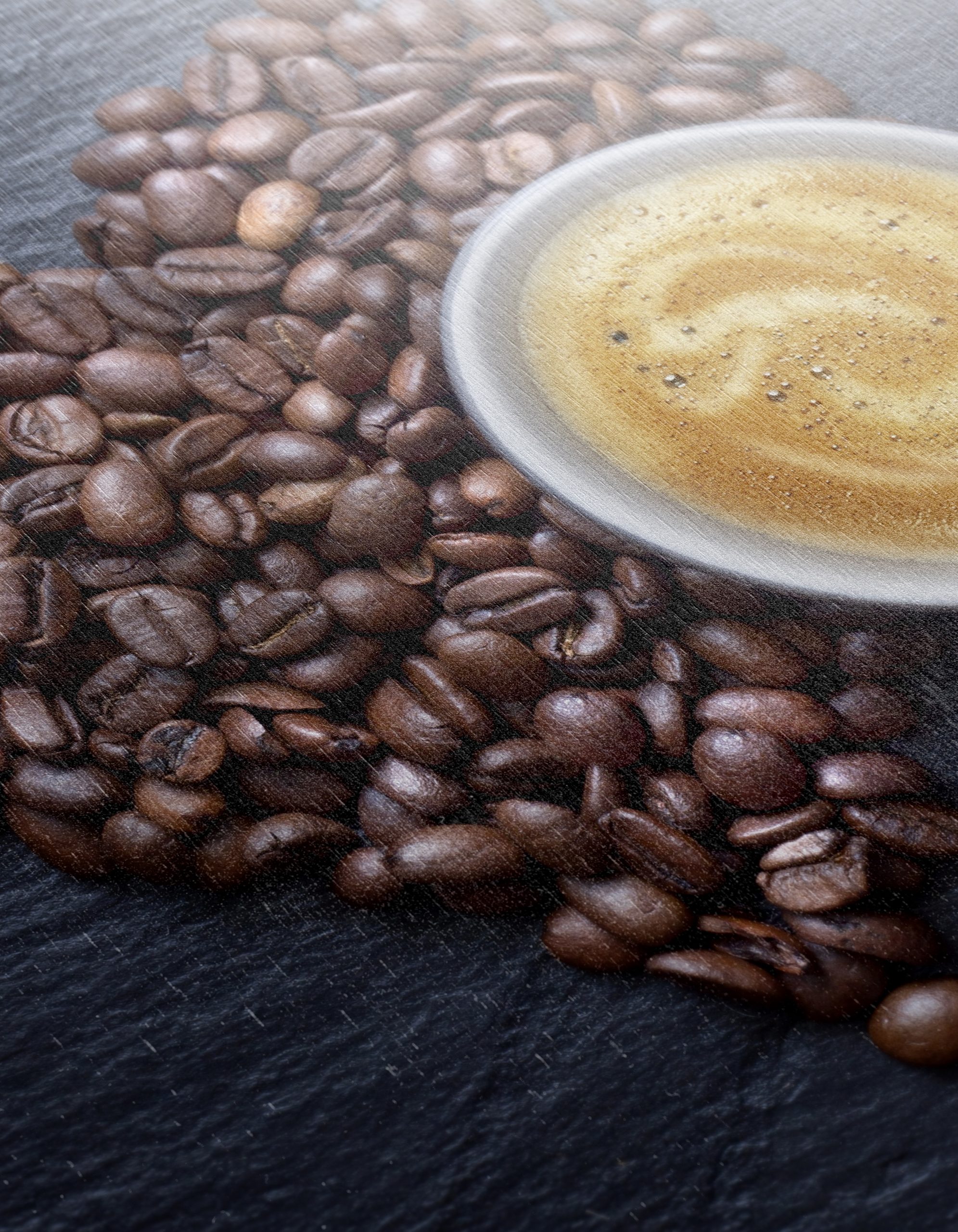 Coffee Cup Surrounded by Coffee Beans Art - Image 12