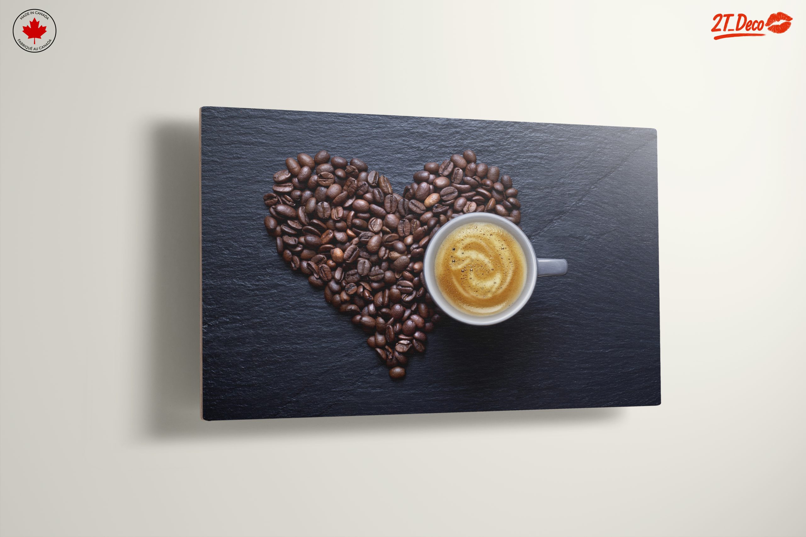 Coffee Cup Surrounded by Coffee Beans Art - Image 13