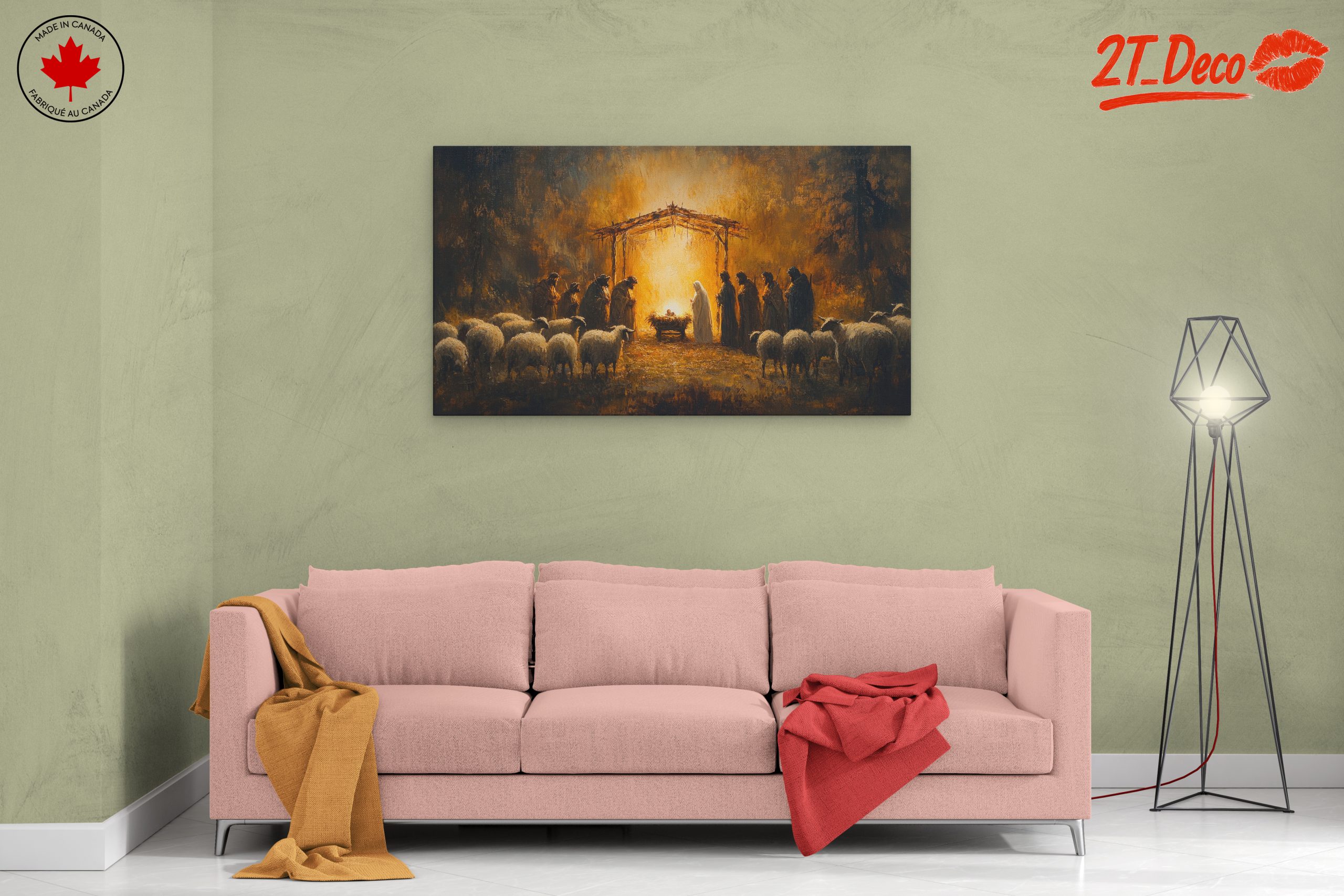 Nativity Scene in Warm Tones - Image 2