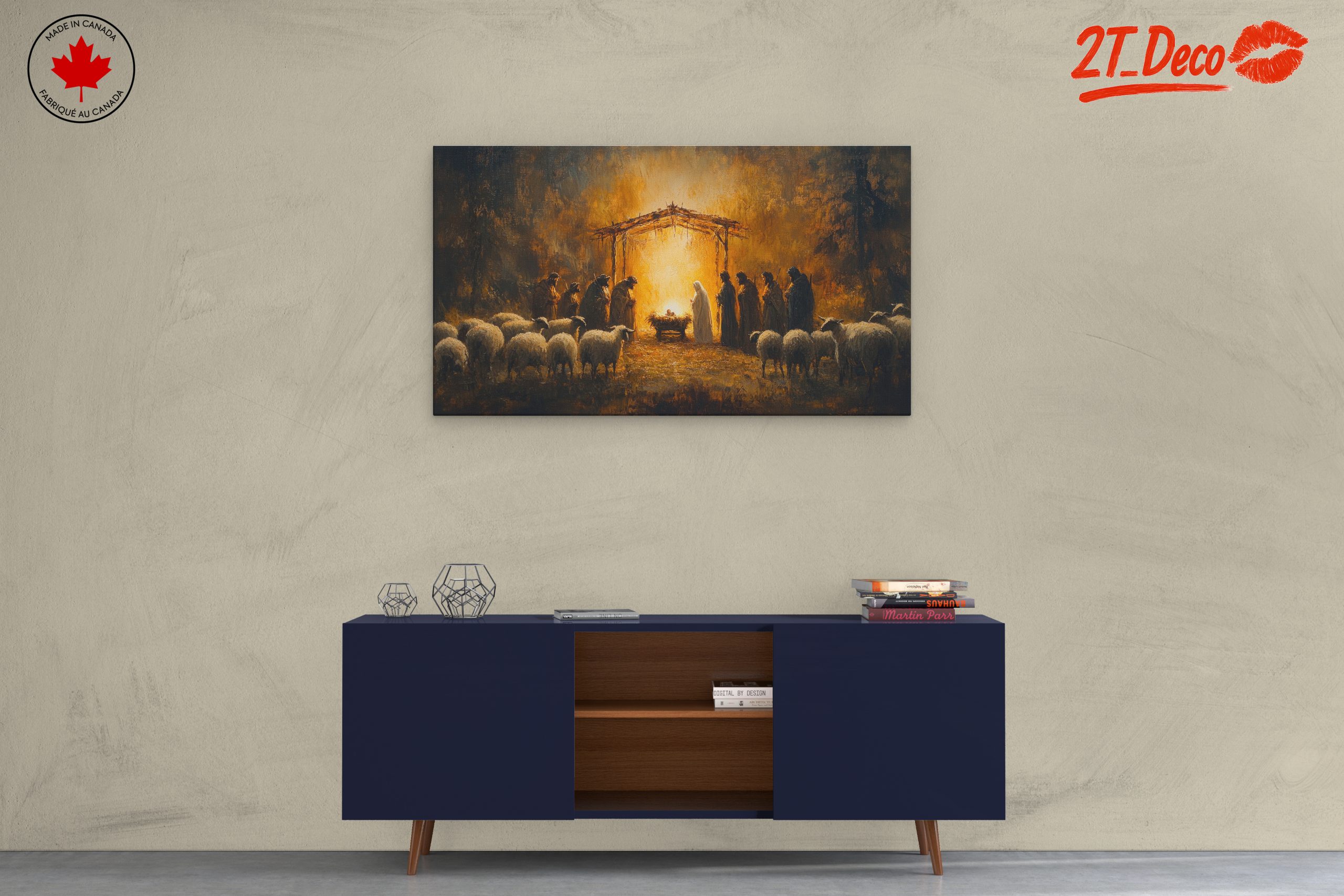 Nativity Scene in Warm Tones - Image 3