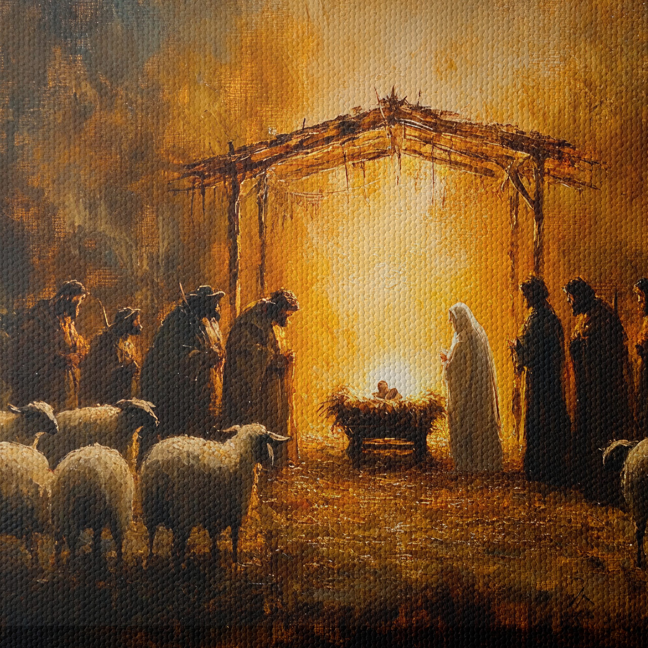 Nativity Scene in Warm Tones - Image 4