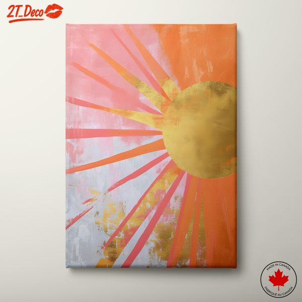 Bold Abstract Sunburst Art