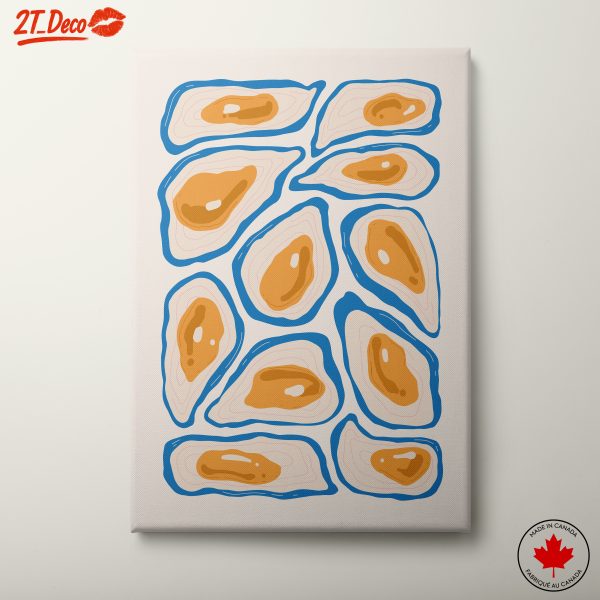 Stylized Abstract Oyster Artwork