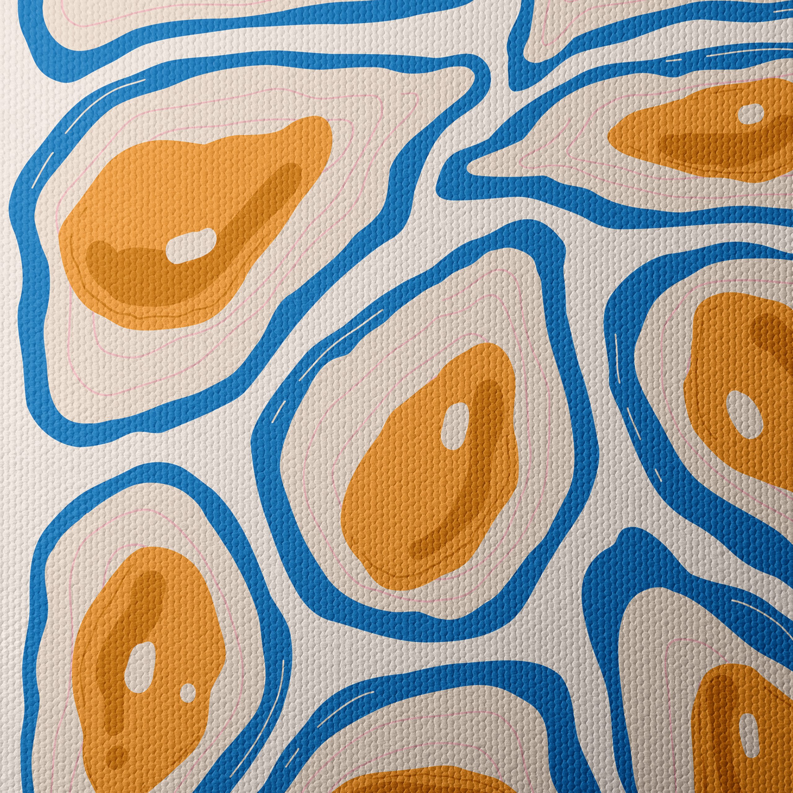 Stylized Abstract Oyster Artwork - Image 4