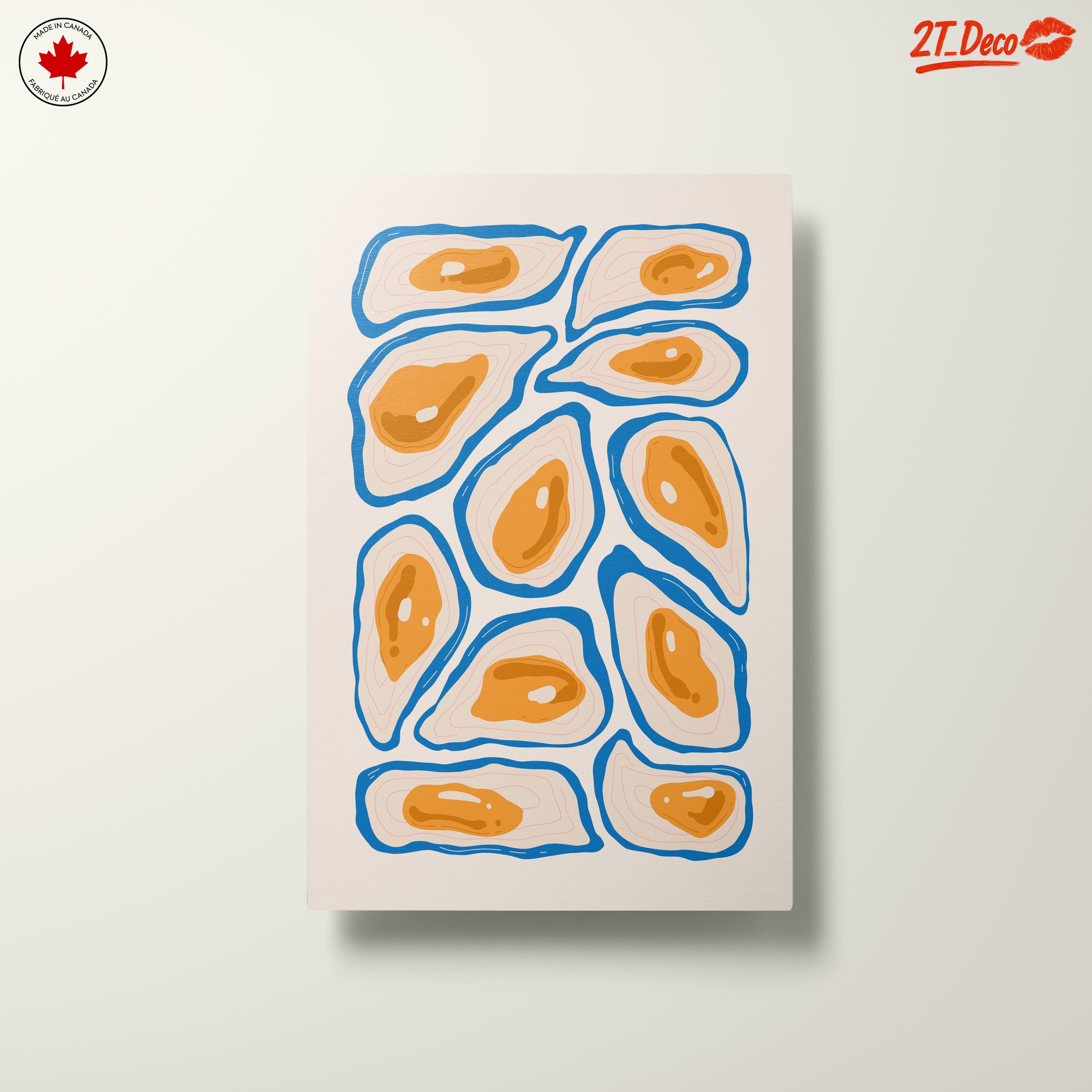 Stylized Abstract Oyster Artwork - Image 10