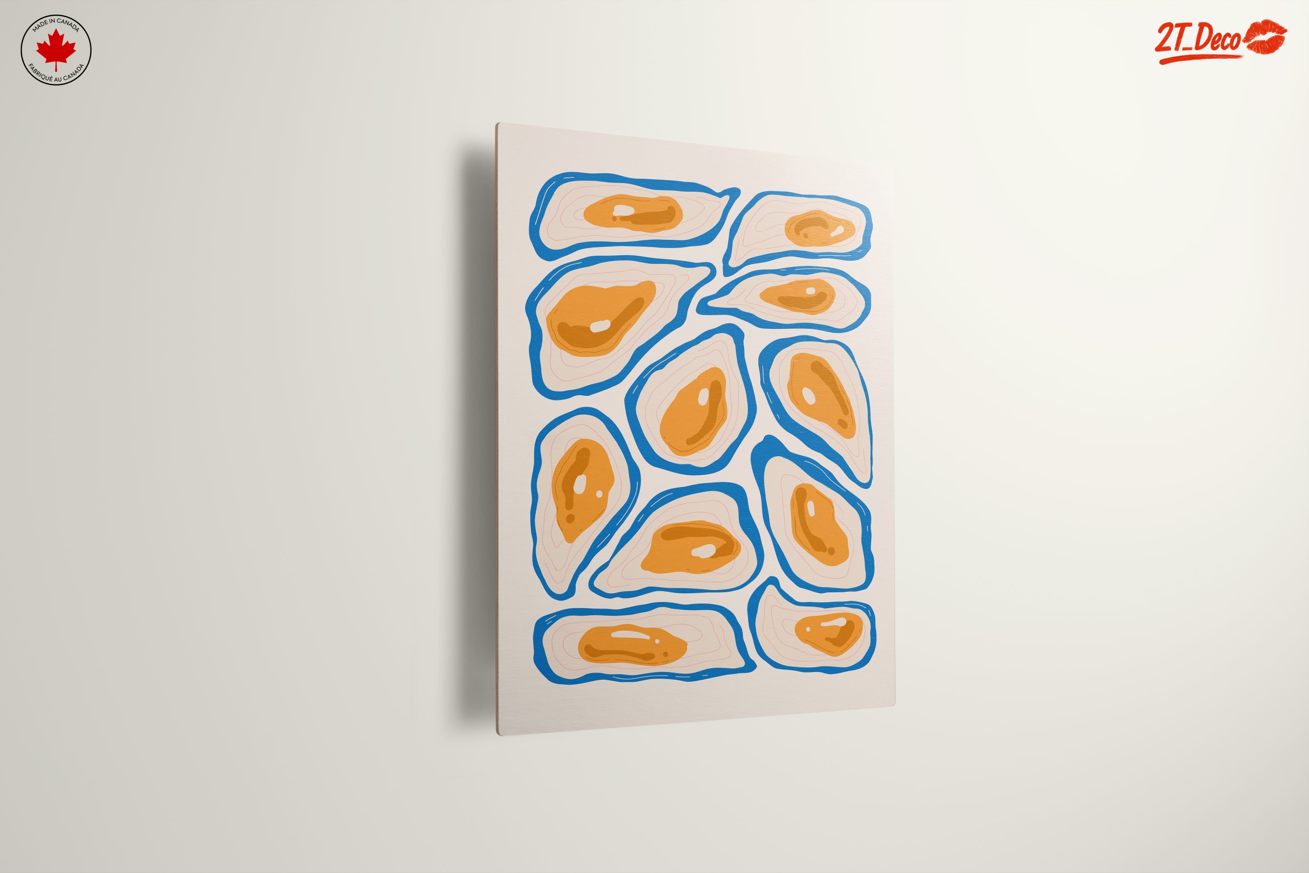Stylized Abstract Oyster Artwork - Image 13