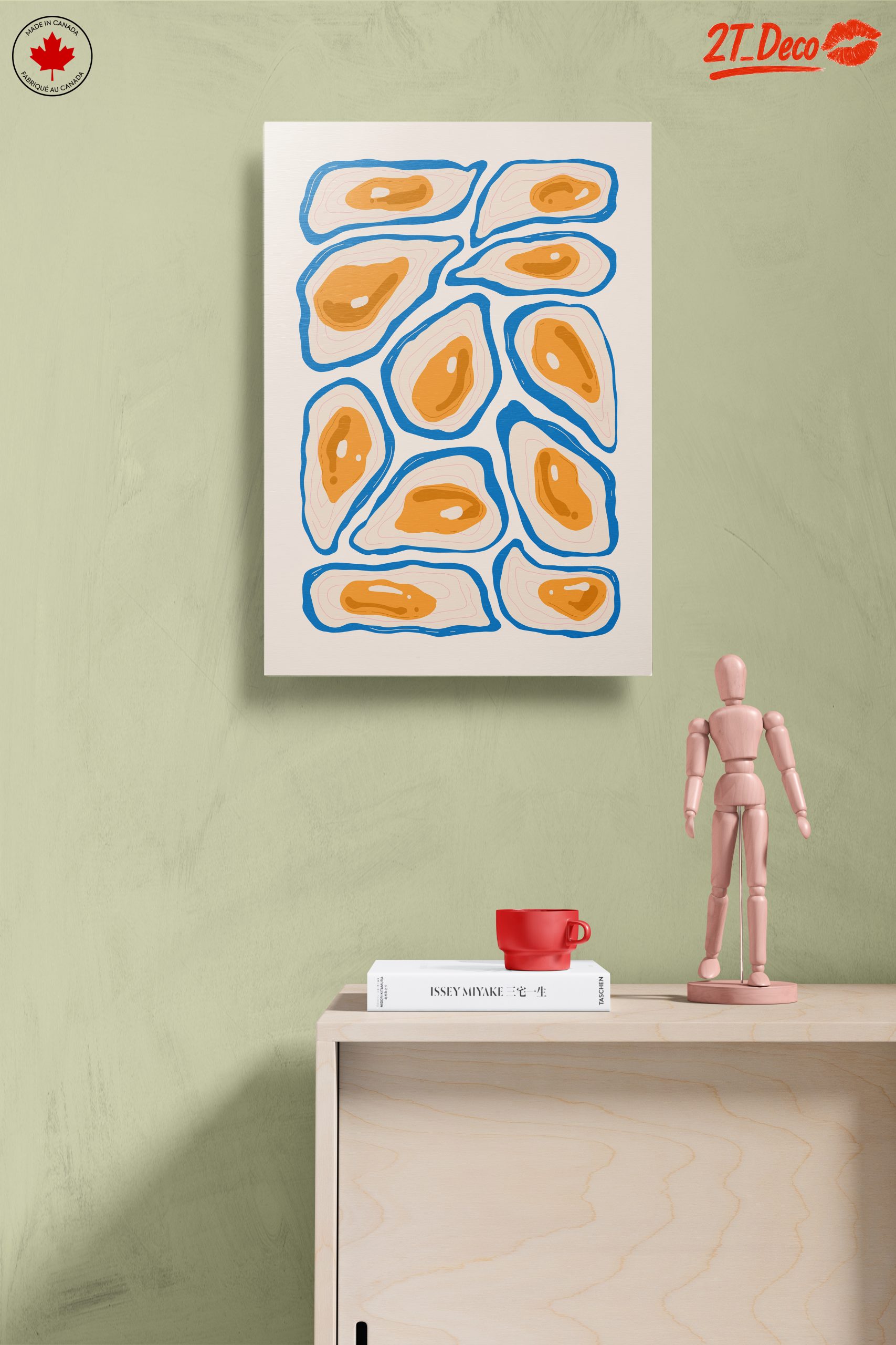 Stylized Abstract Oyster Artwork - Image 14