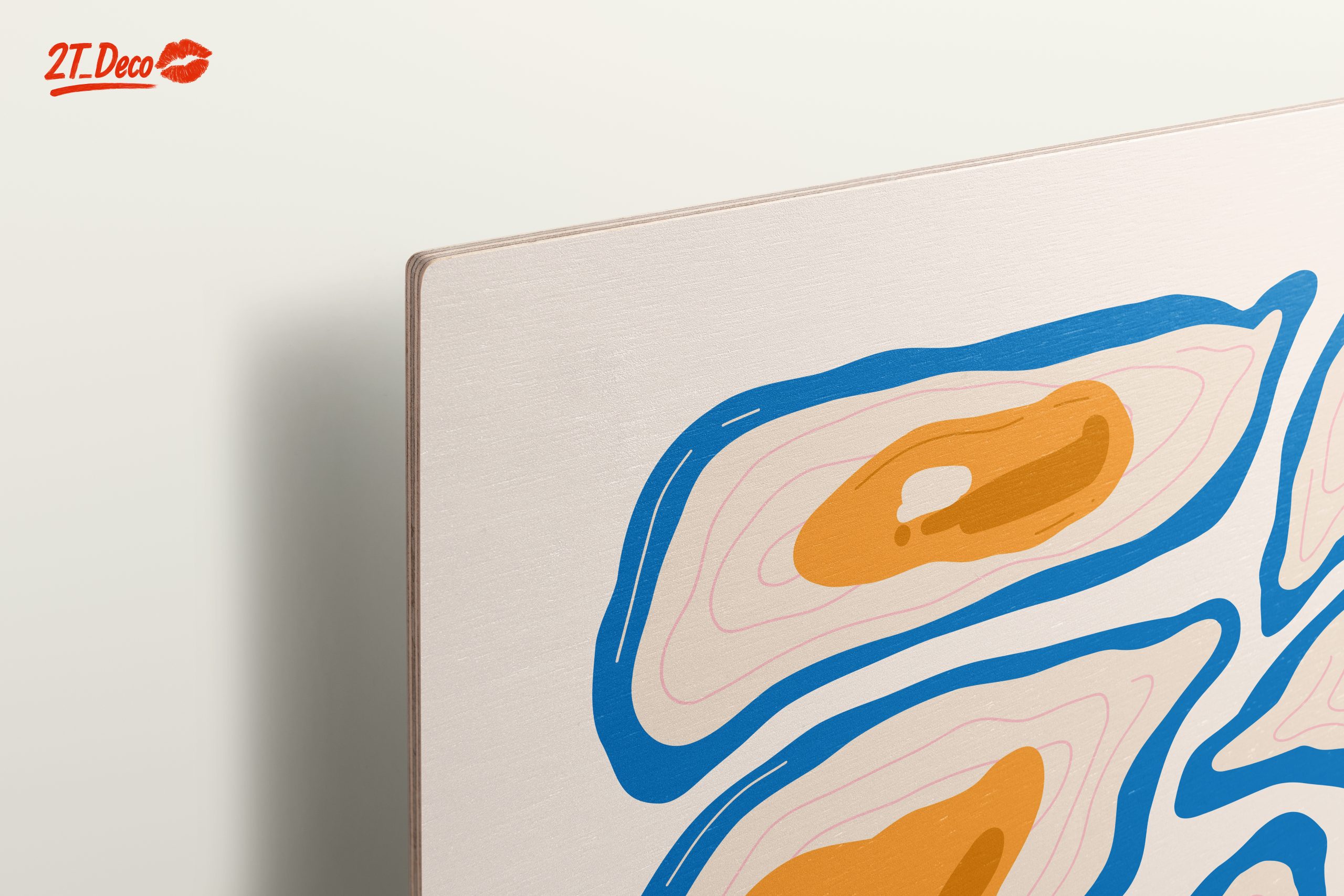 Stylized Abstract Oyster Artwork - Image 15