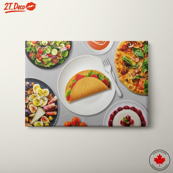 Vibrant Abstract Food Art for Culinary Enthusiasts