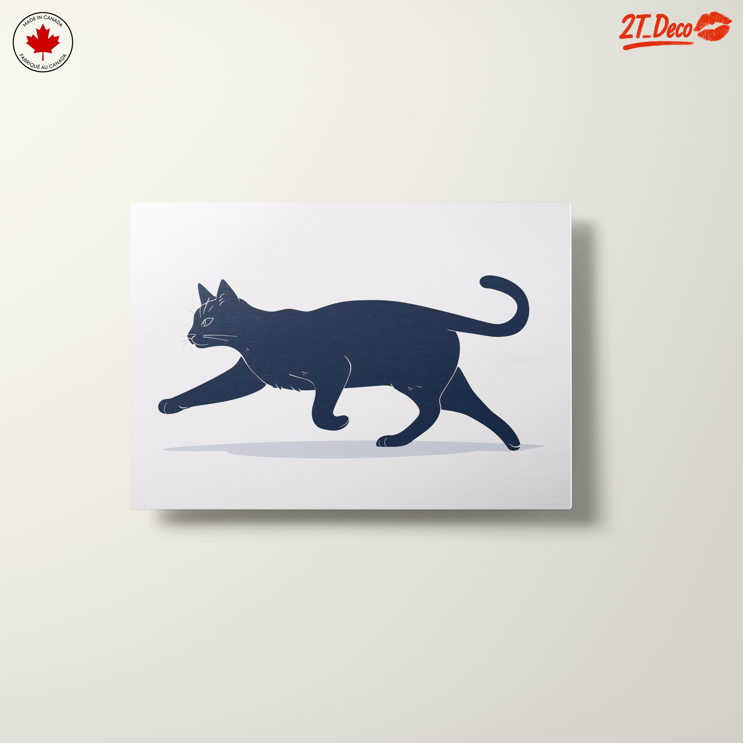 Stylized Black Cat Artwork for Cat Lovers - Image 10