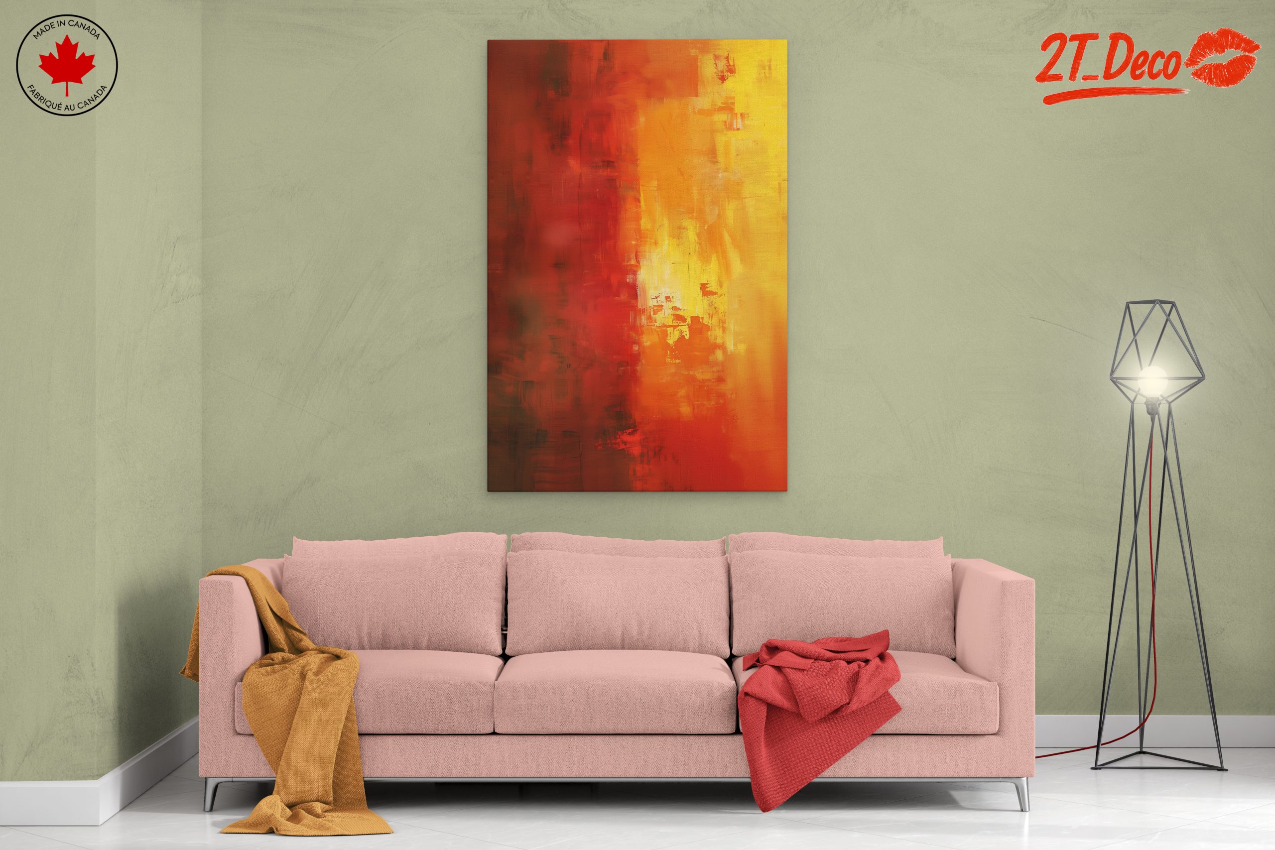 Vibrant Abstract Canvas Art - Image 2