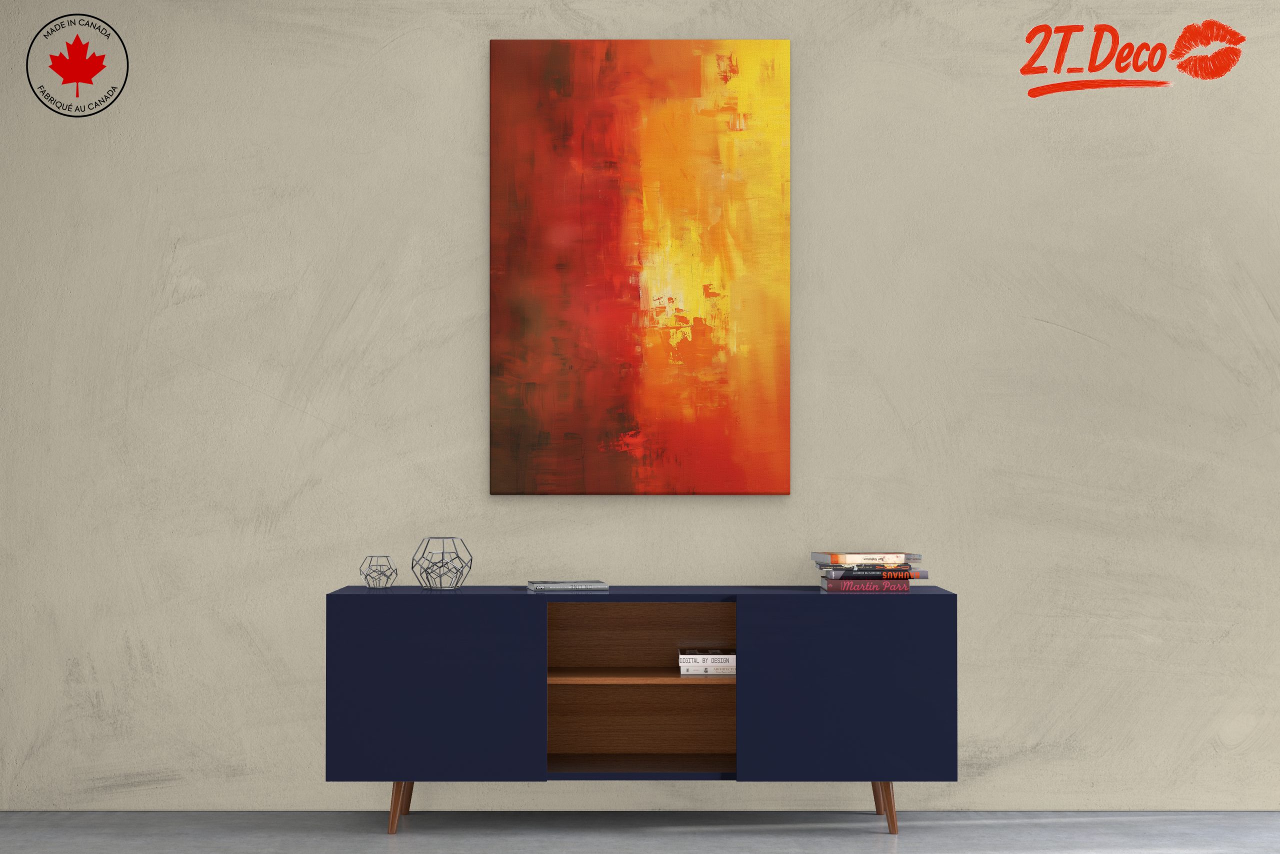 Vibrant Abstract Canvas Art - Image 3