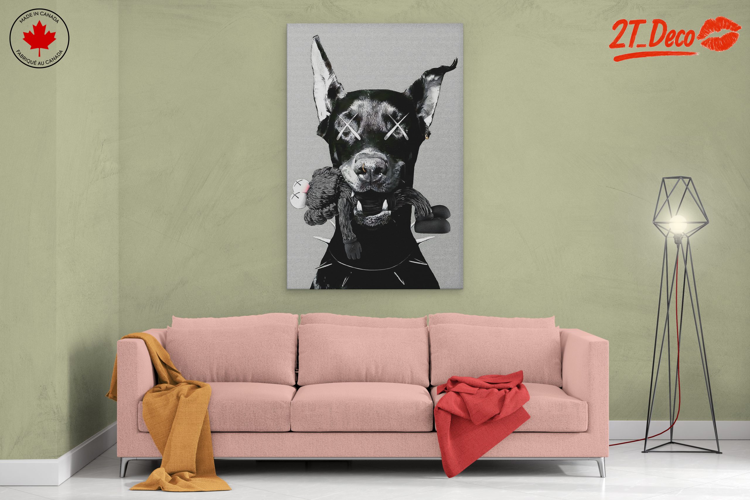 Stylized Black Dog Character Art - Image 2