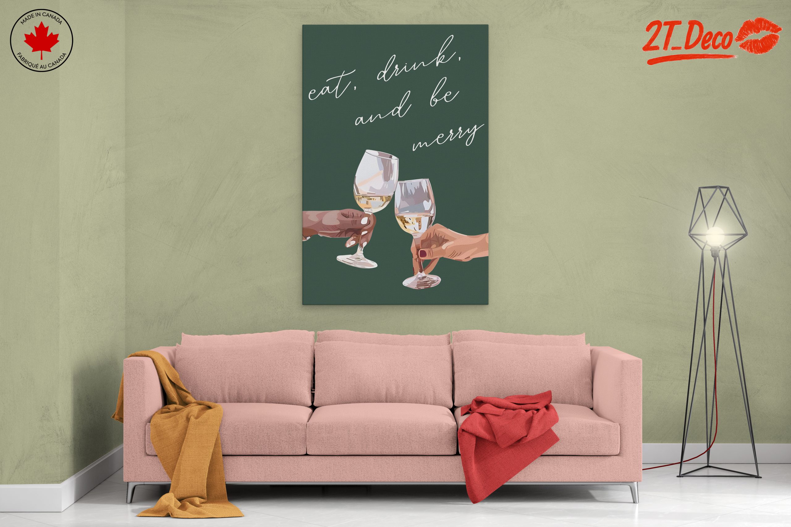 Celebrate With Wine Glasses Art - Image 2