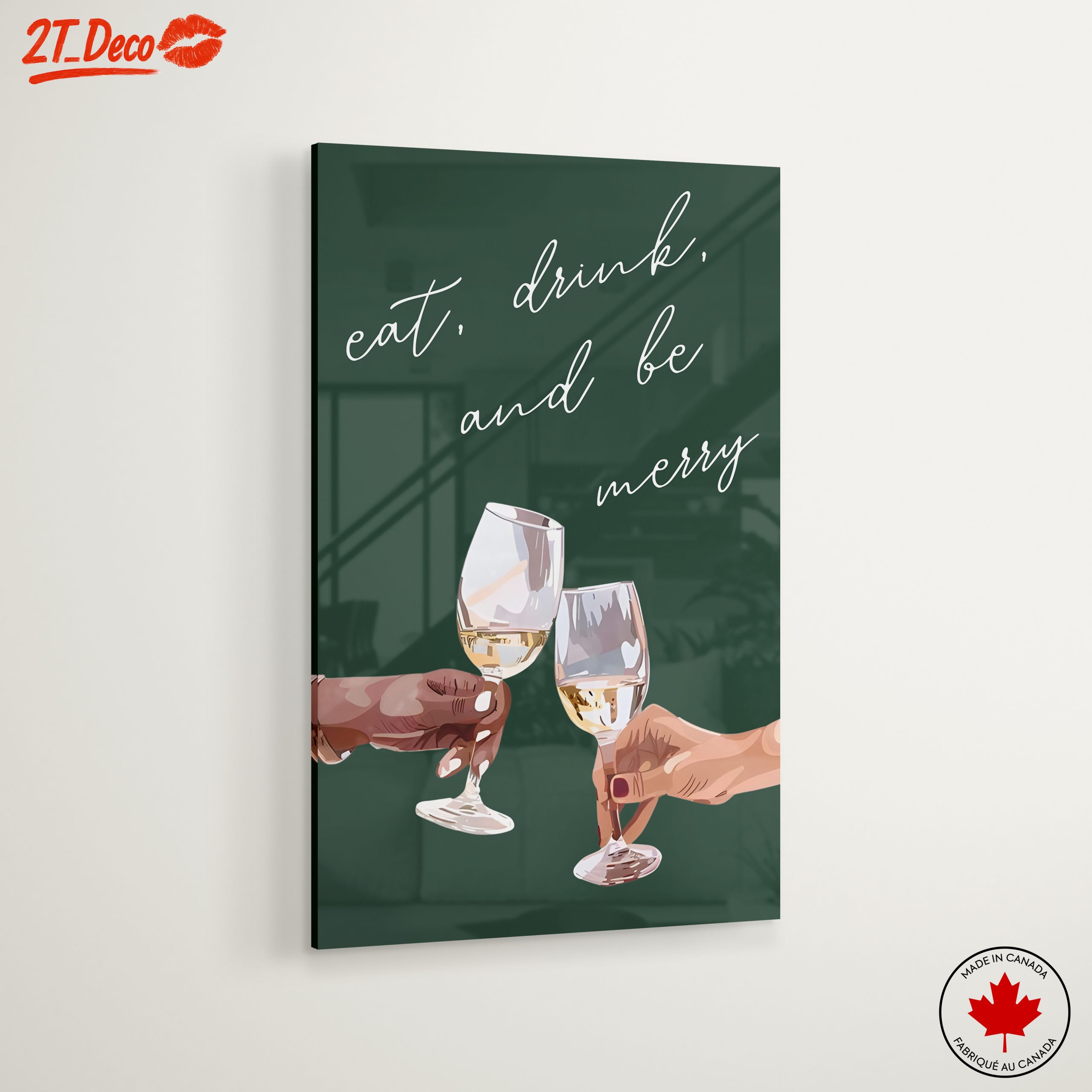 Celebrate With Wine Glasses Art - Image 6