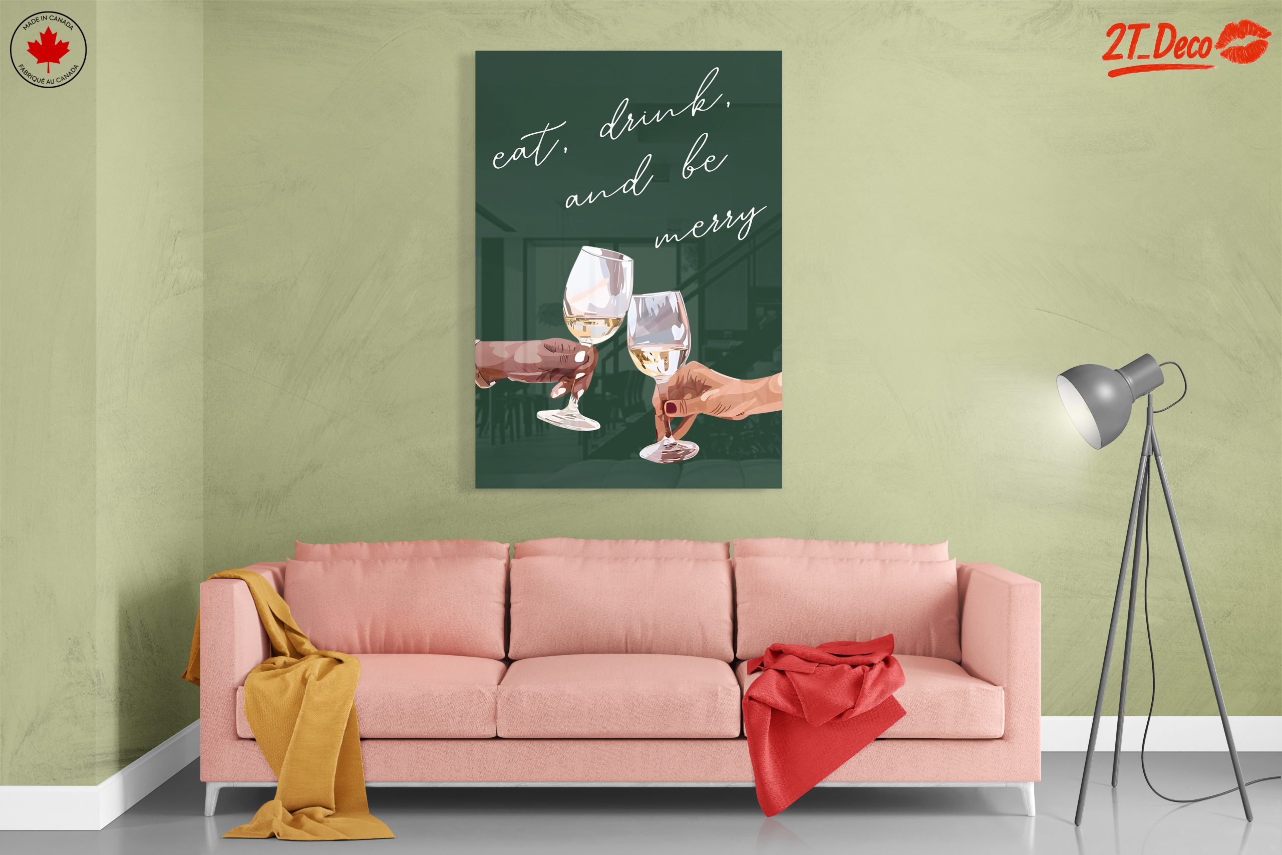 Celebrate With Wine Glasses Art - Image 7