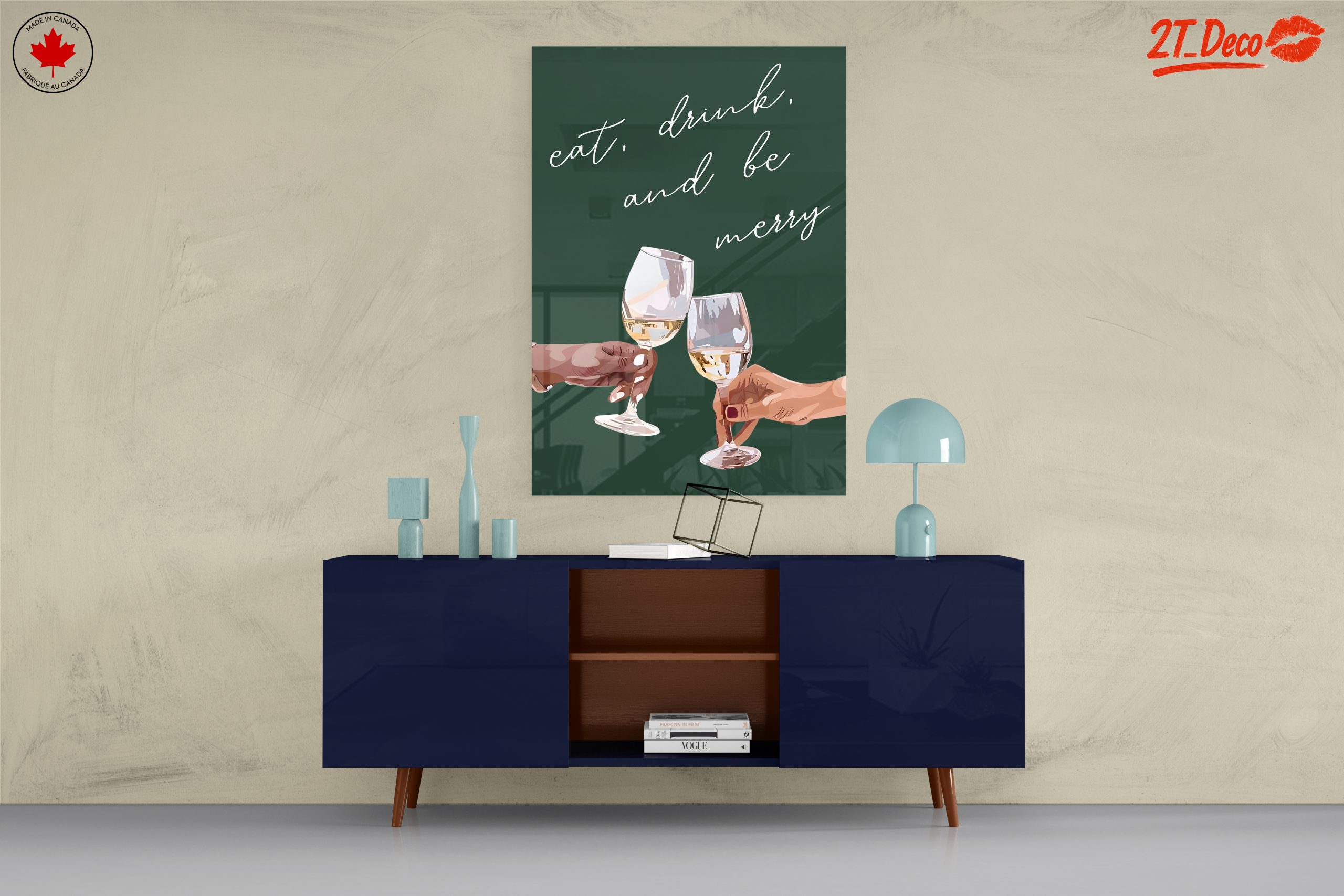 Celebrate With Wine Glasses Art - Image 8