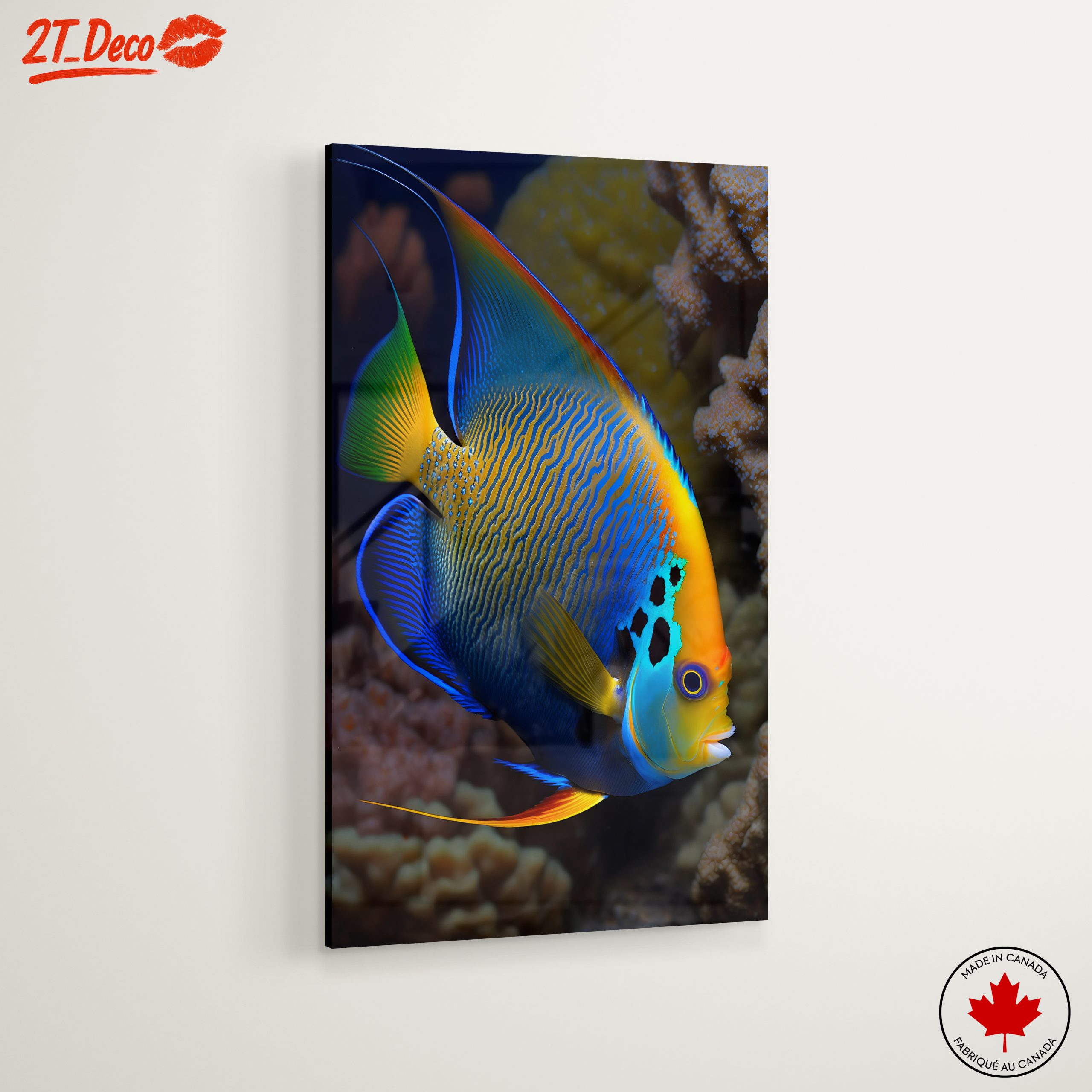 Vibrant Colorful Aquatic Fish Art - Image 6