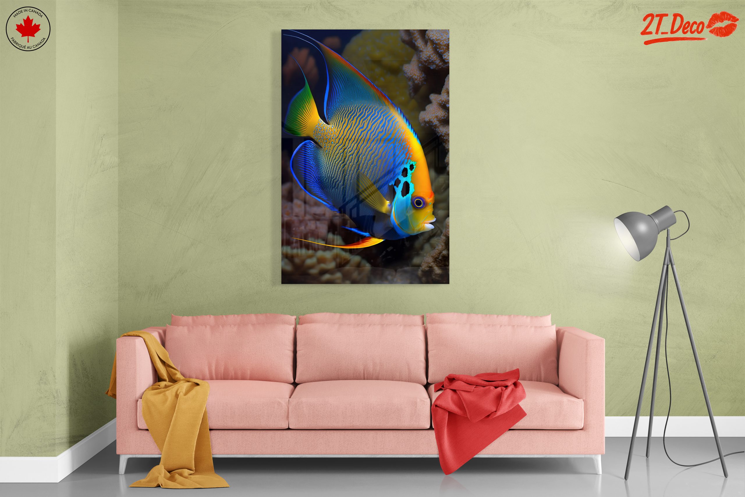Vibrant Colorful Aquatic Fish Art - Image 7