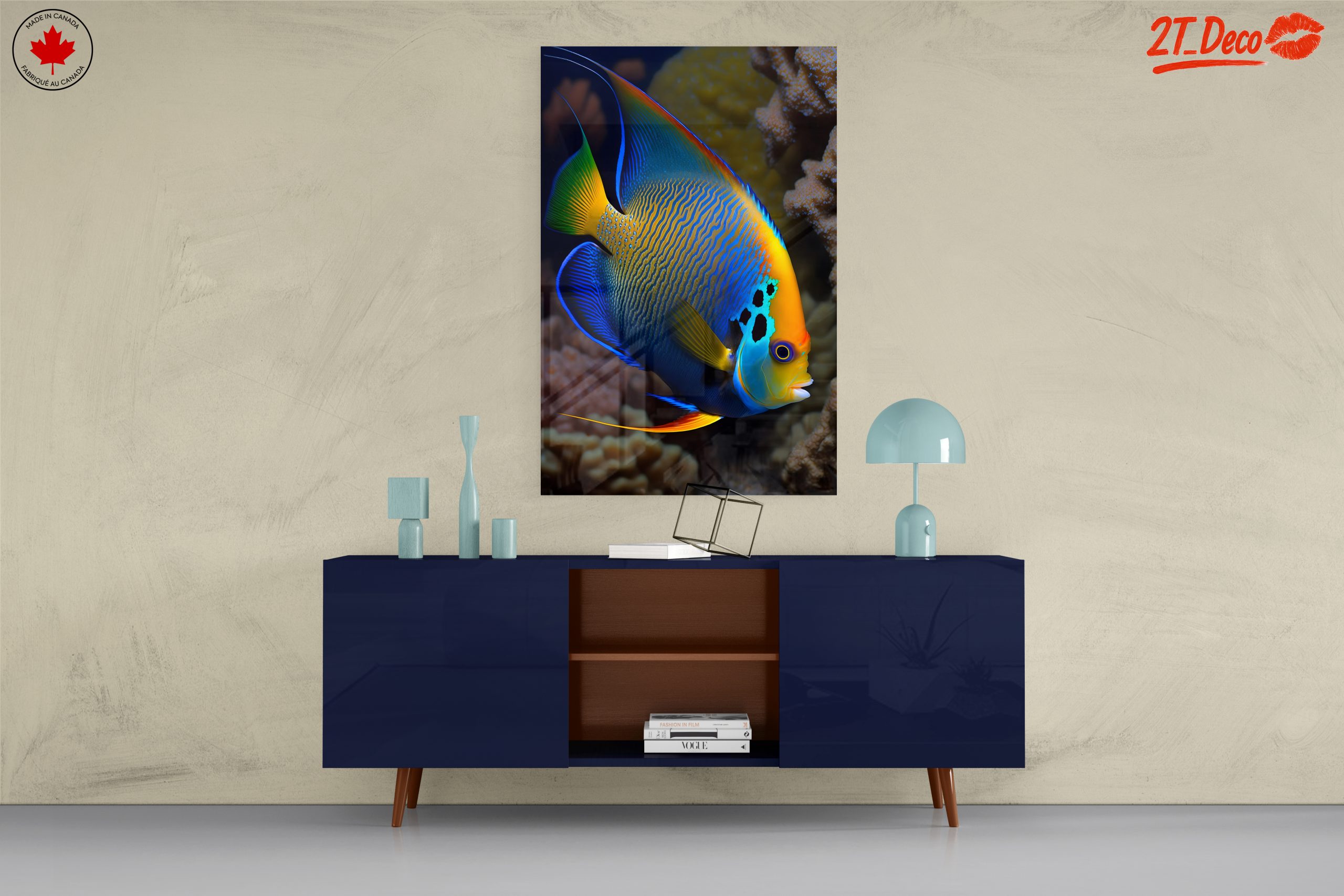 Vibrant Colorful Aquatic Fish Art - Image 8
