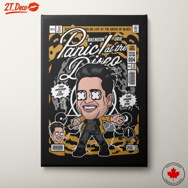 Stylized Artwork of Brendon Urie from Panic! At The Disco