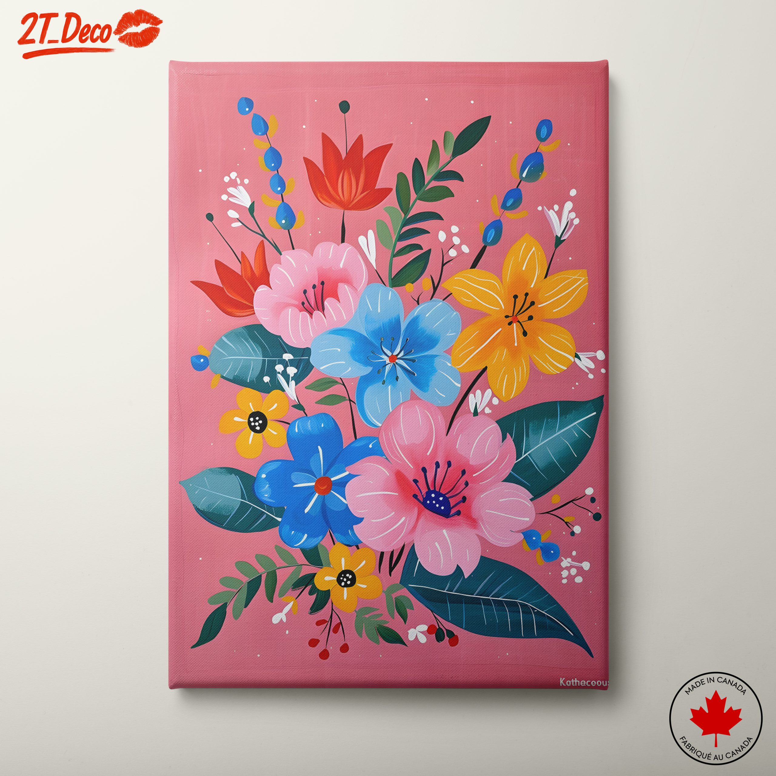 Vibrant Floral Art in Bold Colors 2