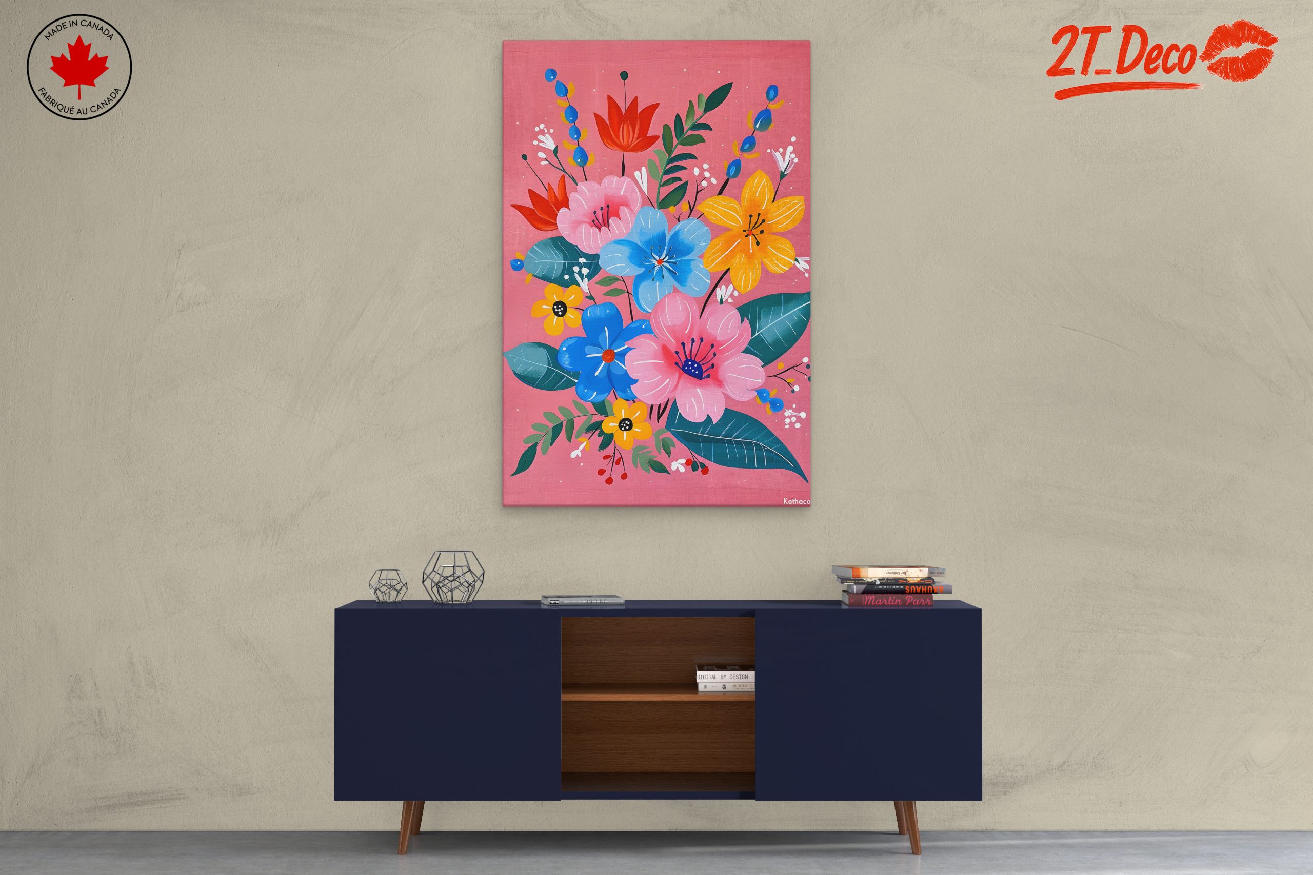 Vibrant Floral Art in Bold Colors 2 - Image 3