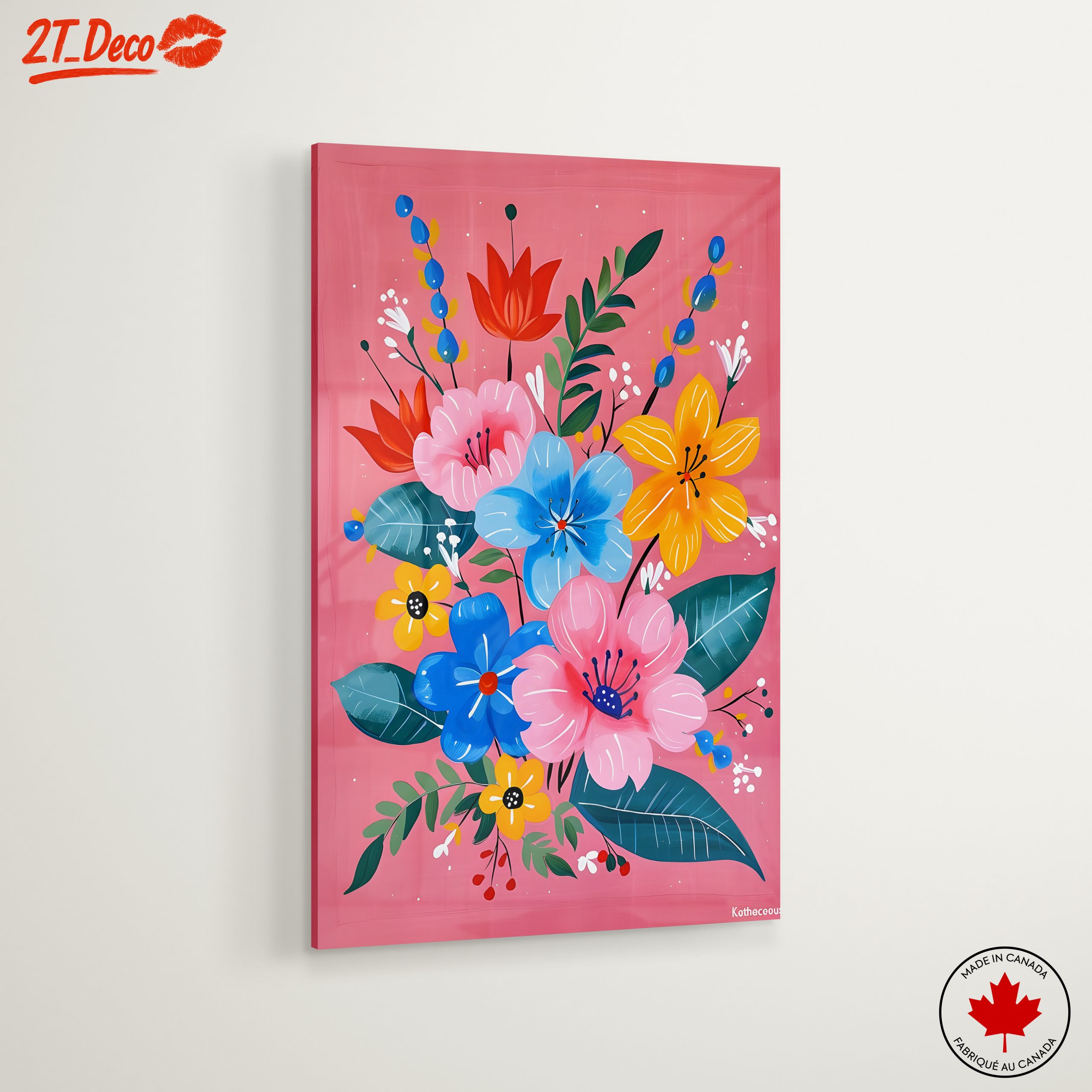 Vibrant Floral Art in Bold Colors 2 - Image 6