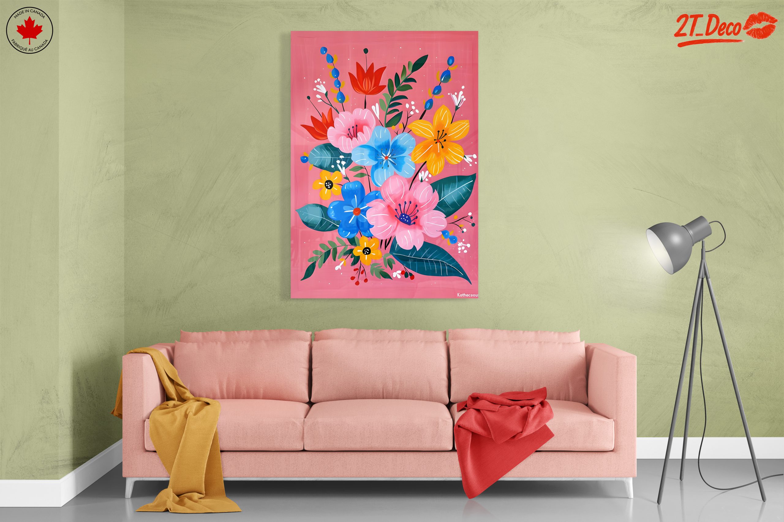 Vibrant Floral Art in Bold Colors 2 - Image 7