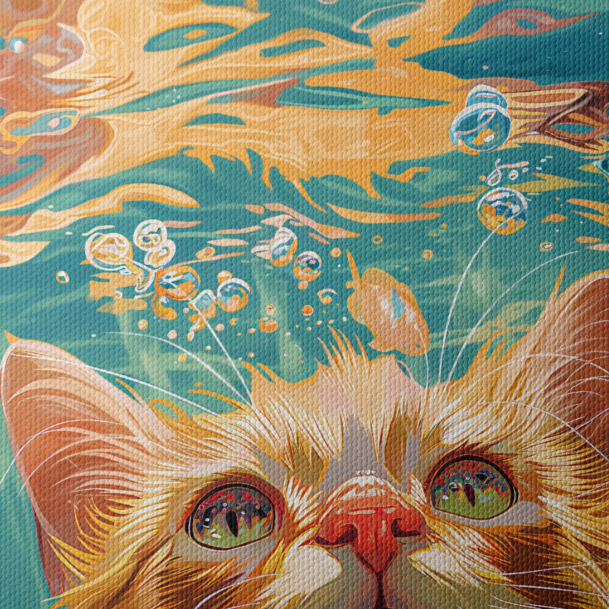 Underwater Cat Surrounded by Bubbles - Image 4