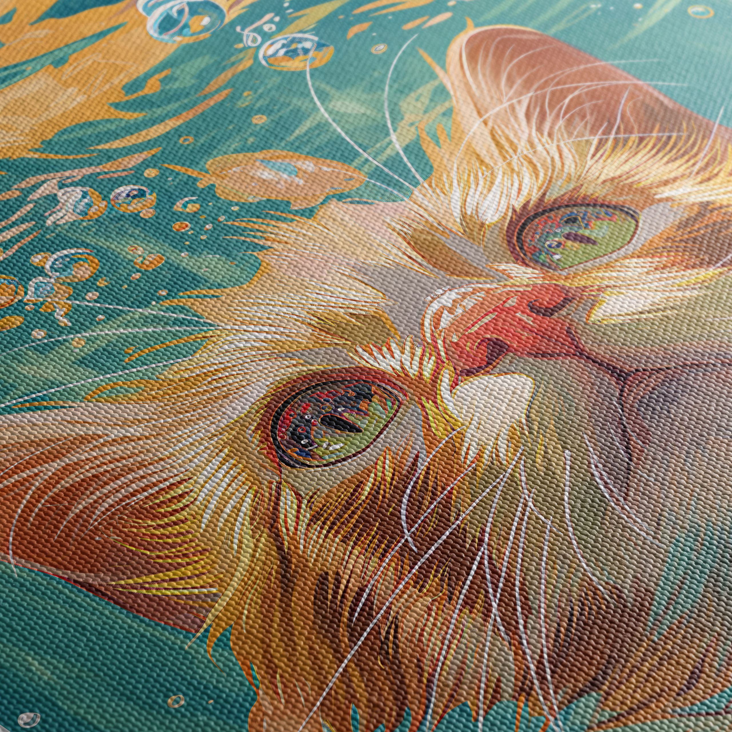 Underwater Cat Surrounded by Bubbles - Image 5