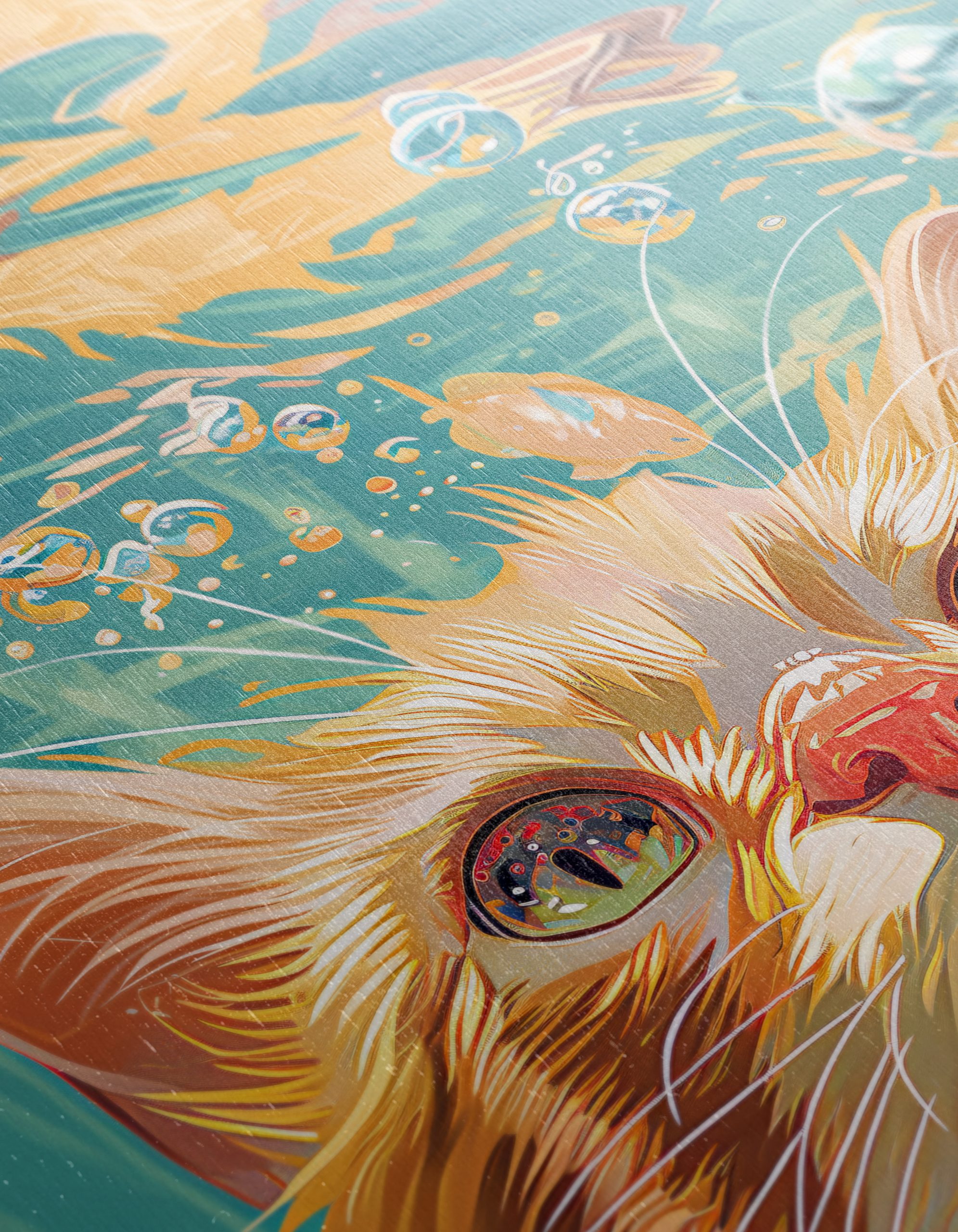 Underwater Cat Surrounded by Bubbles - Image 12