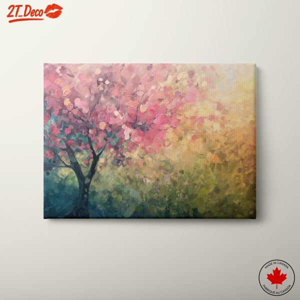 Abstract Floral Tree Art